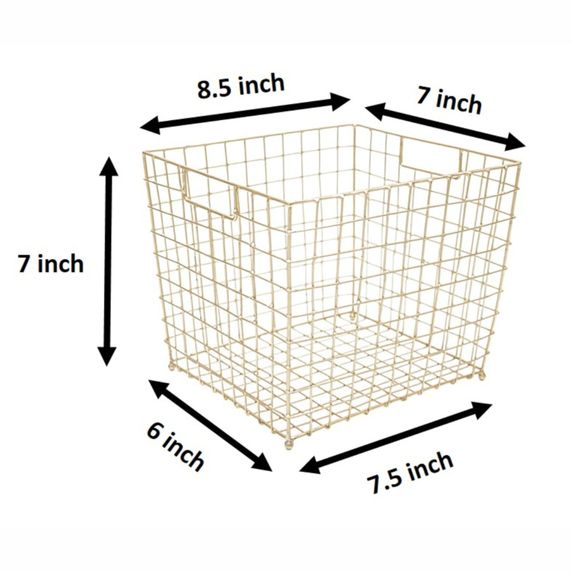 Gold Multi-purpose Metal Small Basket