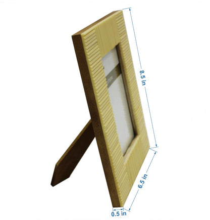 Portrait Photo / Picture Frame made of MDF and Plastic Resin (Picture Size: 4 x 6 Inches)-TH-016