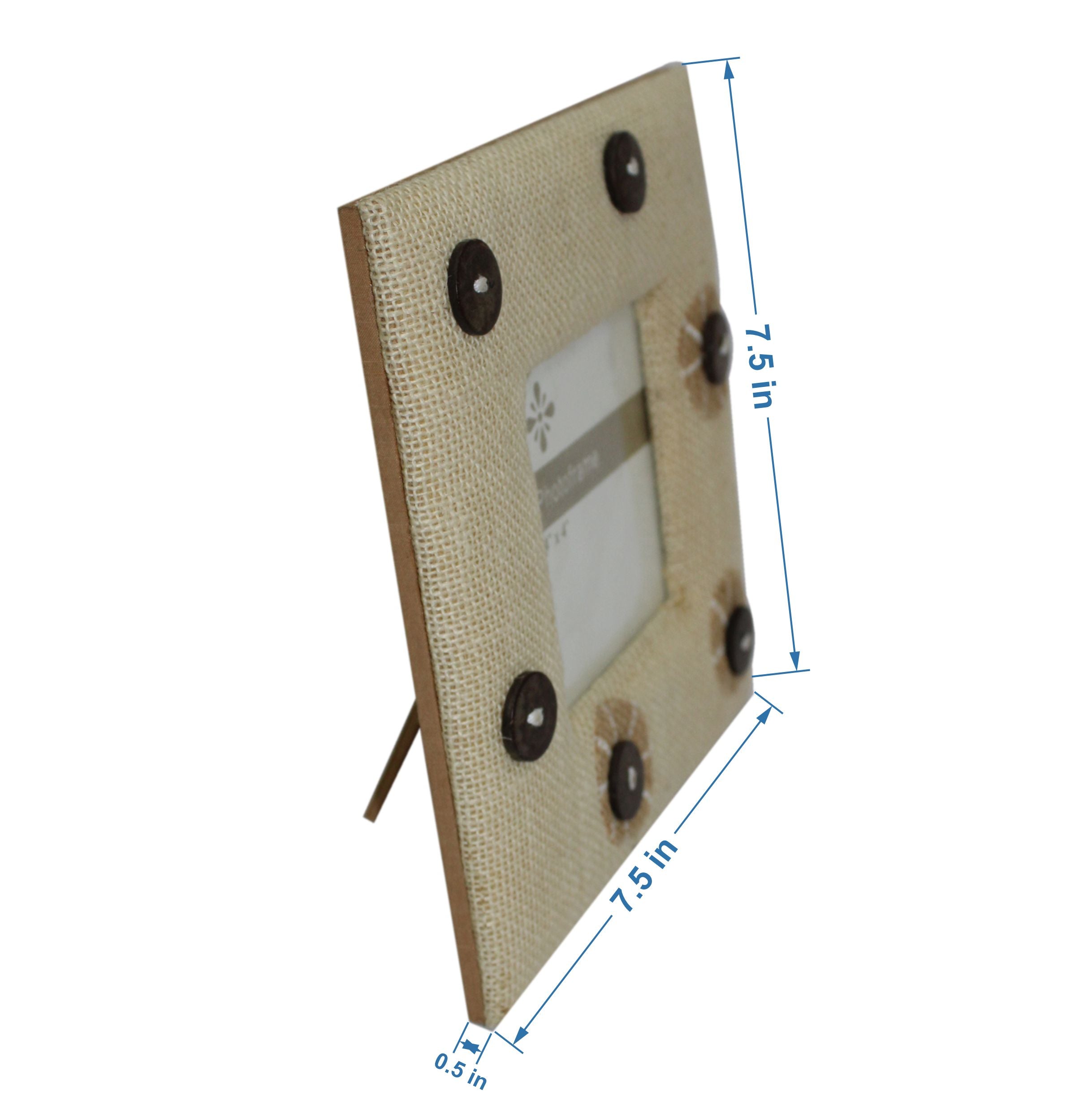 Floral Design Decorative 4X4 Photo Frame