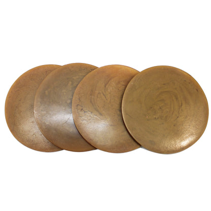 Brown Resin Coasters for Dining Table(Set of 4)