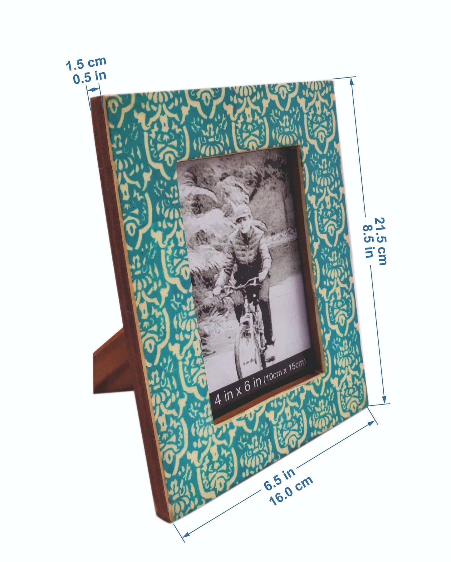 Portrait Resin Photo / Picture Frame (Picture Size: 4 x 6 Inches)-TH-048