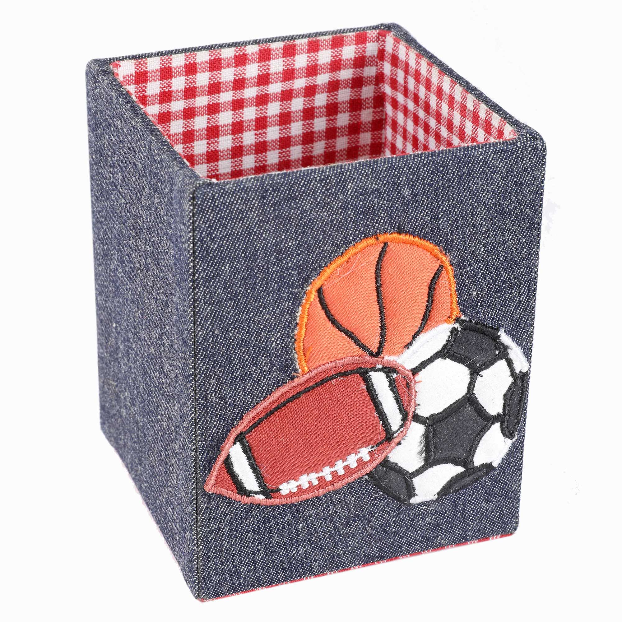 Sports Balls Design Stationary Organizer & Pen Holder (Set of 2)