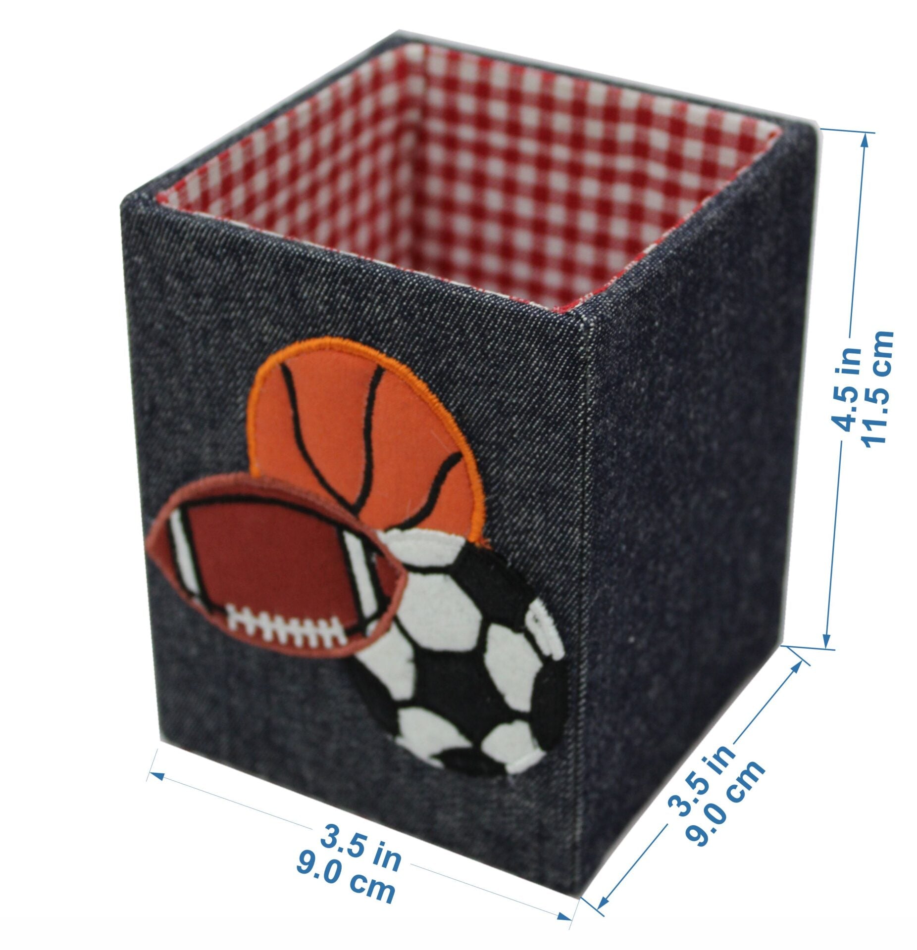 Sports Balls Design Stationary Organizer & Pen Holder (Set of 2)