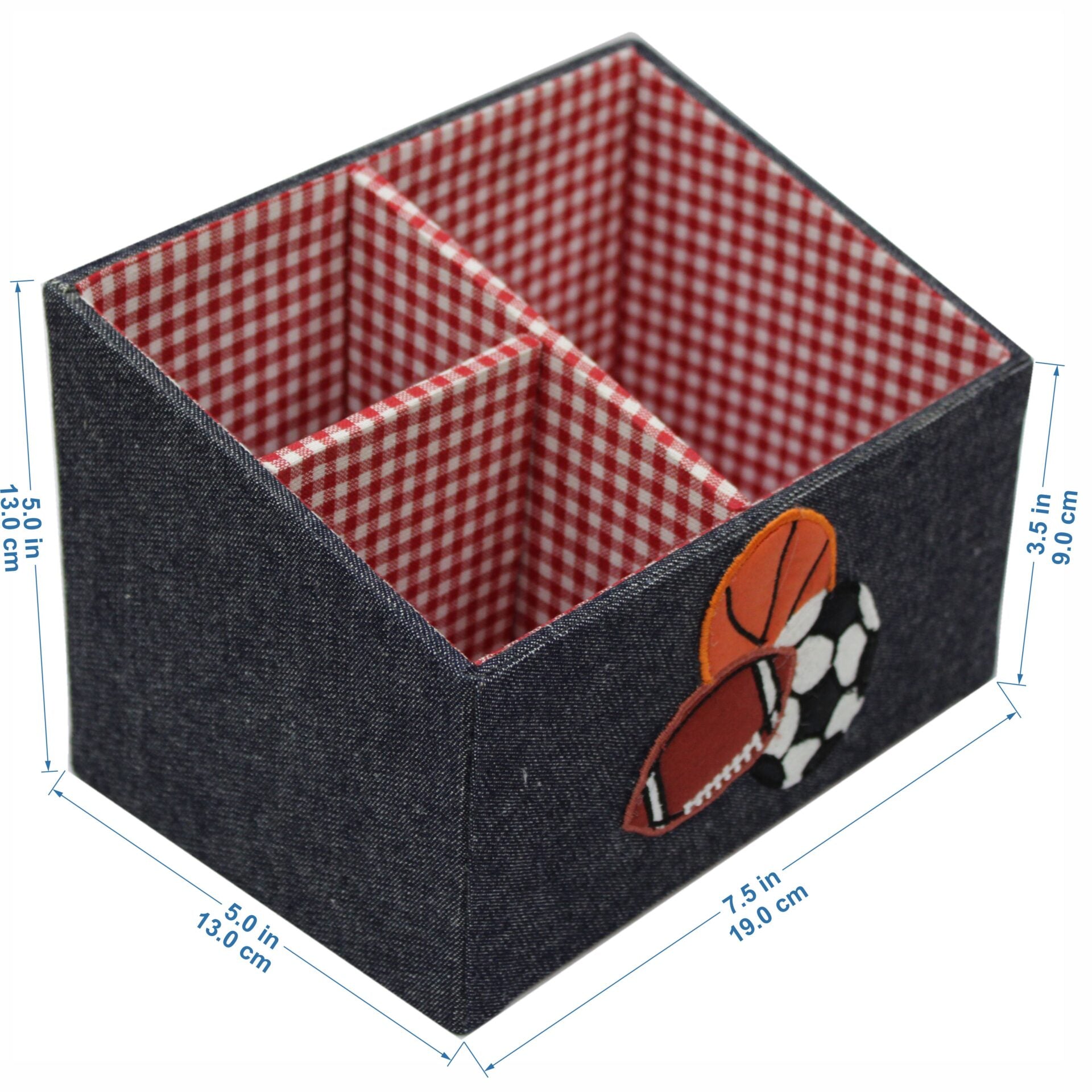 Sports Balls Design Stationary Organizer & Pen Holder (Set of 2)