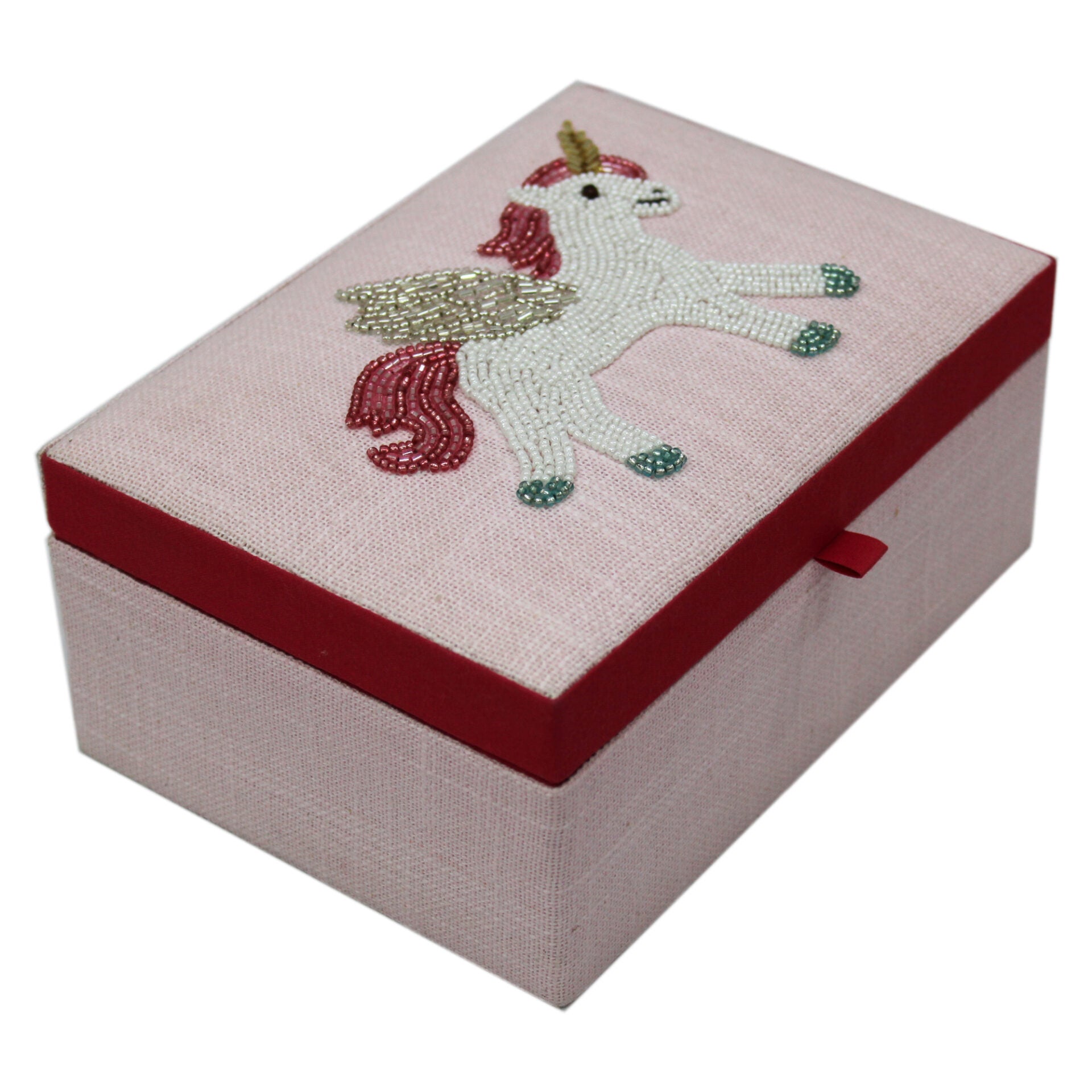 Unicorn Beaded Stationary Box for Kids