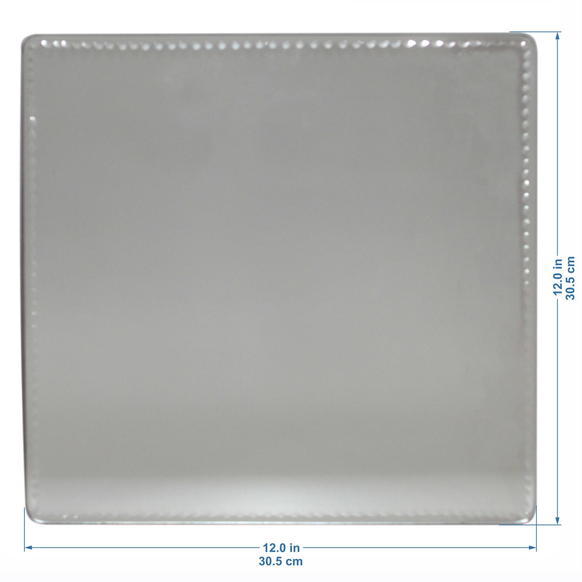 Mirror Glass Placemats for Dining Table Set of Two