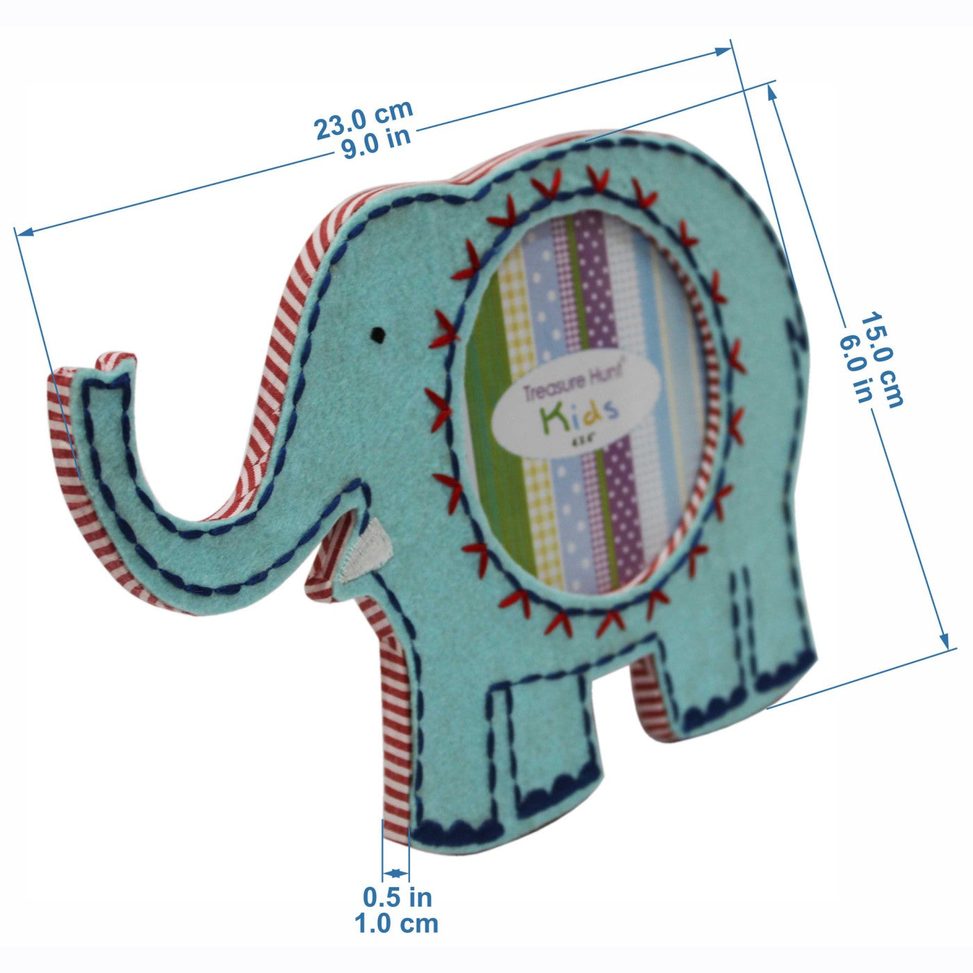 Embroidered Elephant Shaped Photo-Frame