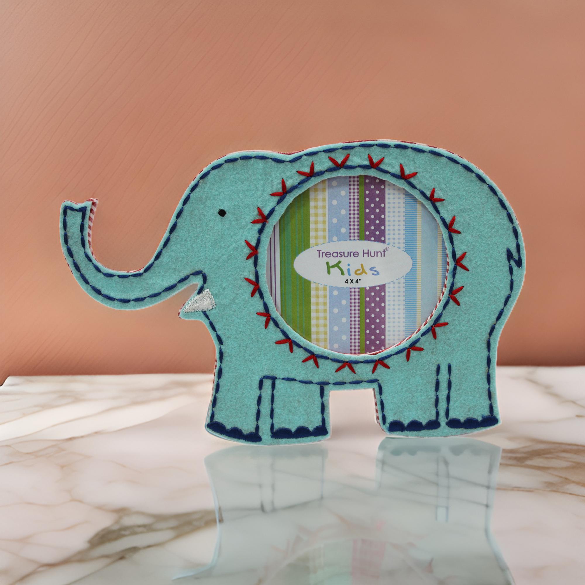 Embroidered Elephant Shaped Photo-Frame