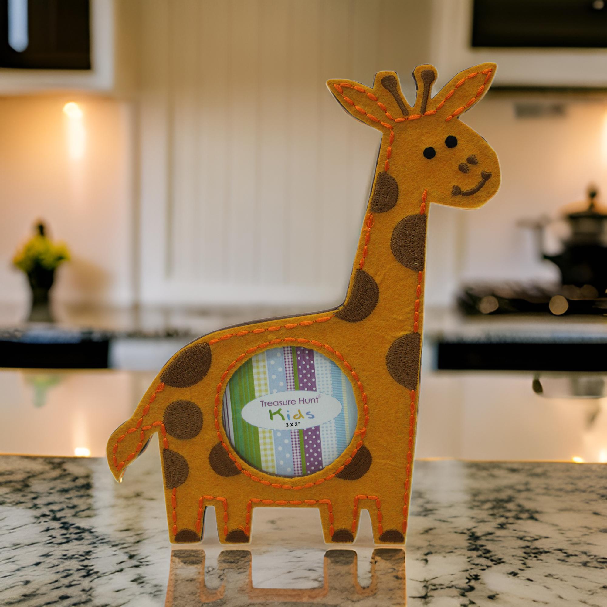 Embroidered Giraffe Photo Frame
