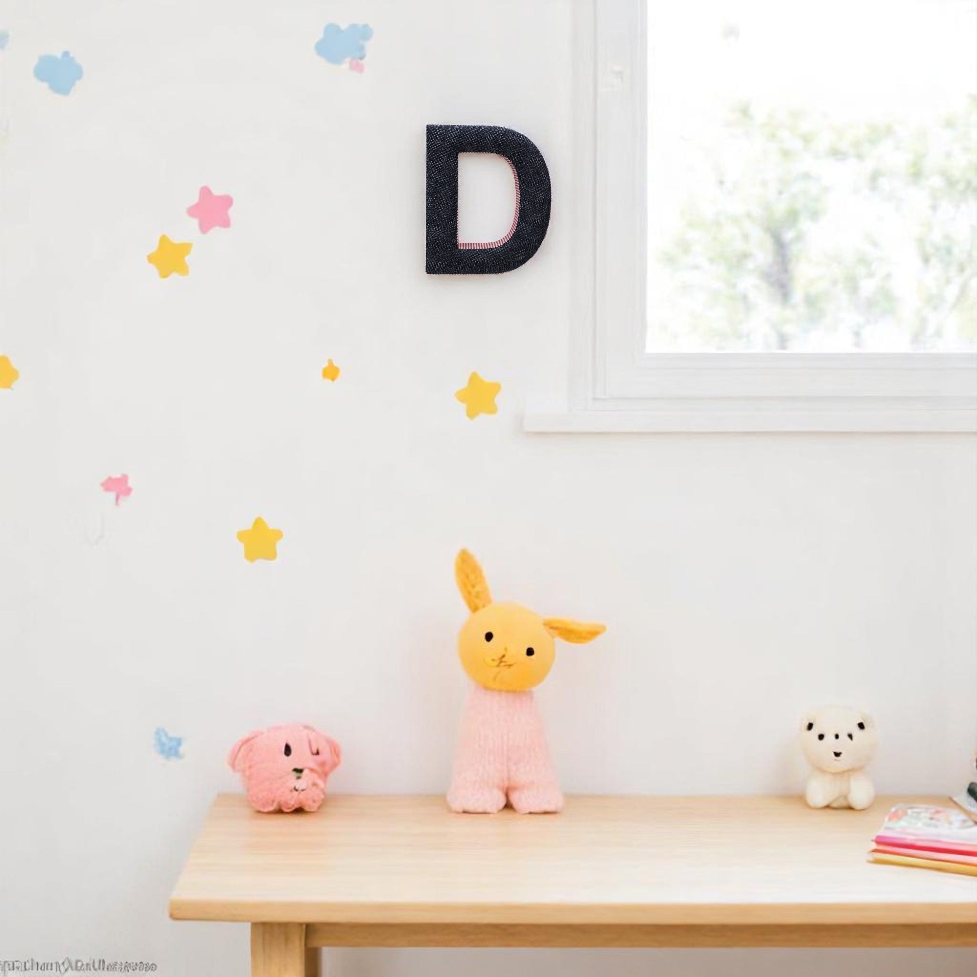 Wall Hanging Alphabet Letter "D"