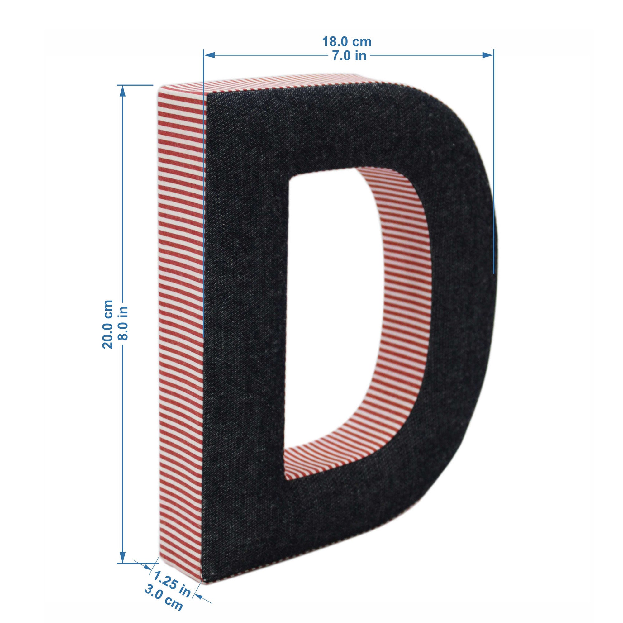 Wall Hanging Alphabet Letter "D"