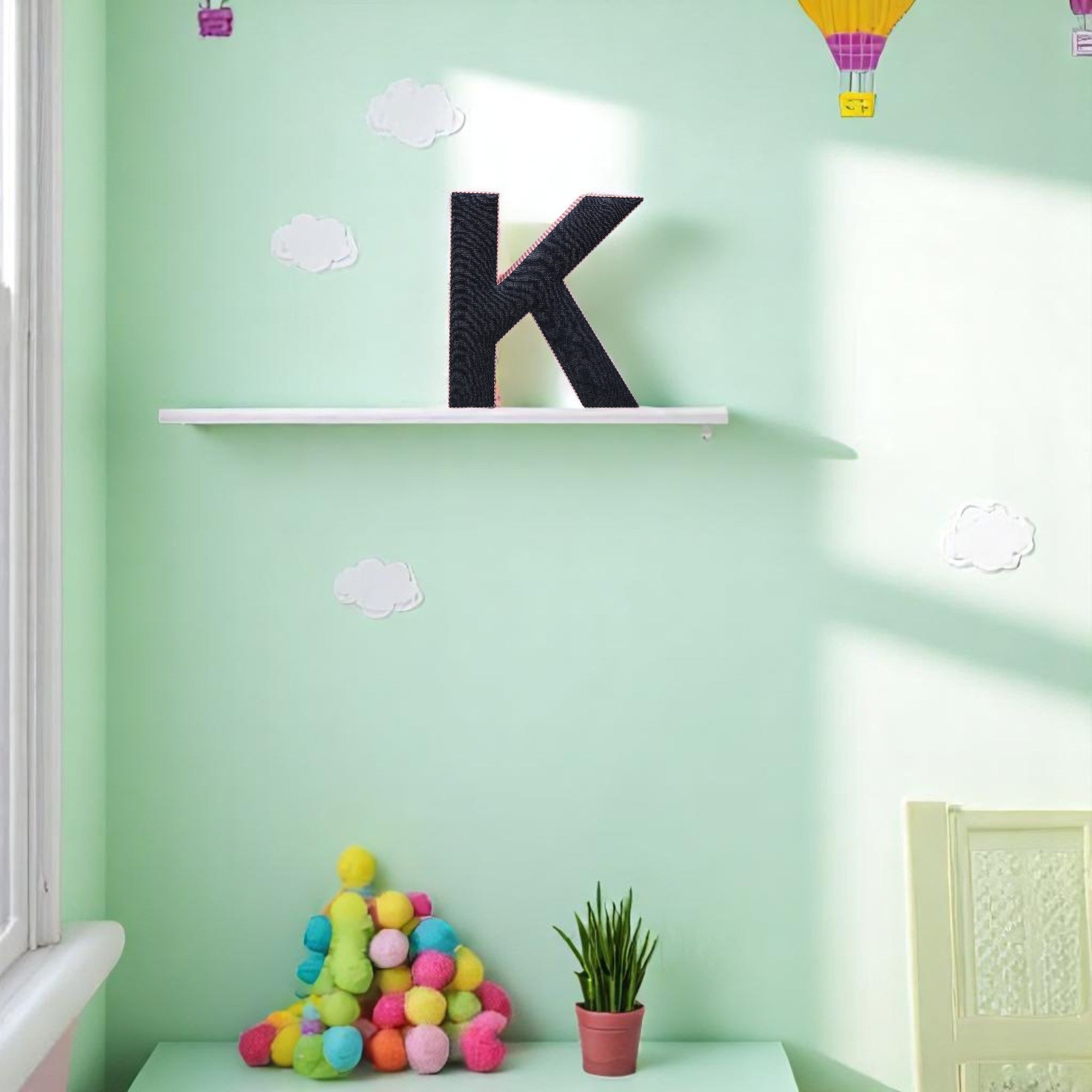 Wall Hanging Alphabet Letter "K"