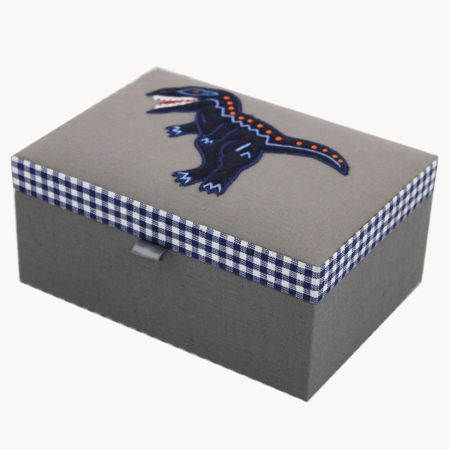 Dinosaur Box with Applique Work