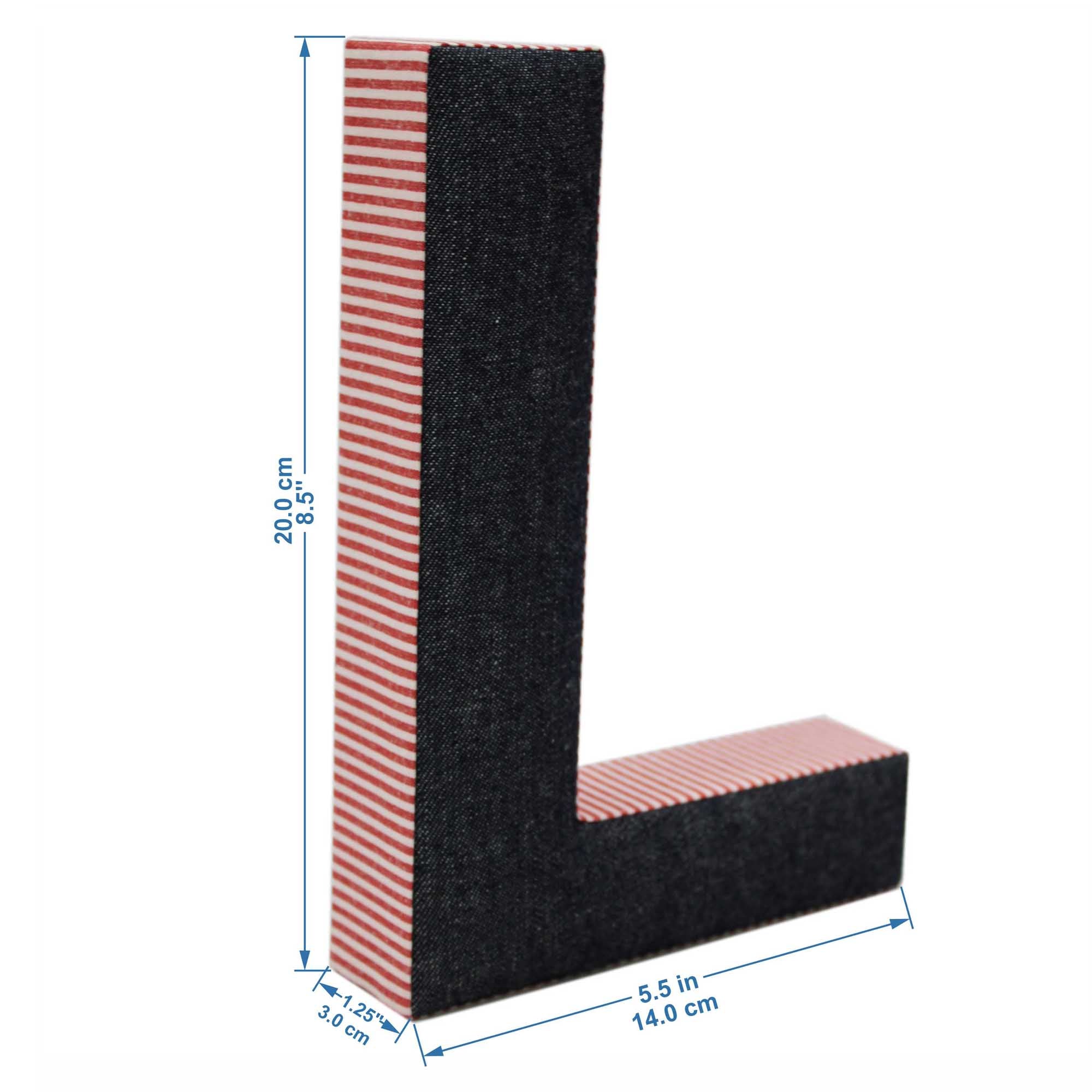 Wall Hanging Alphabet Letter "L"