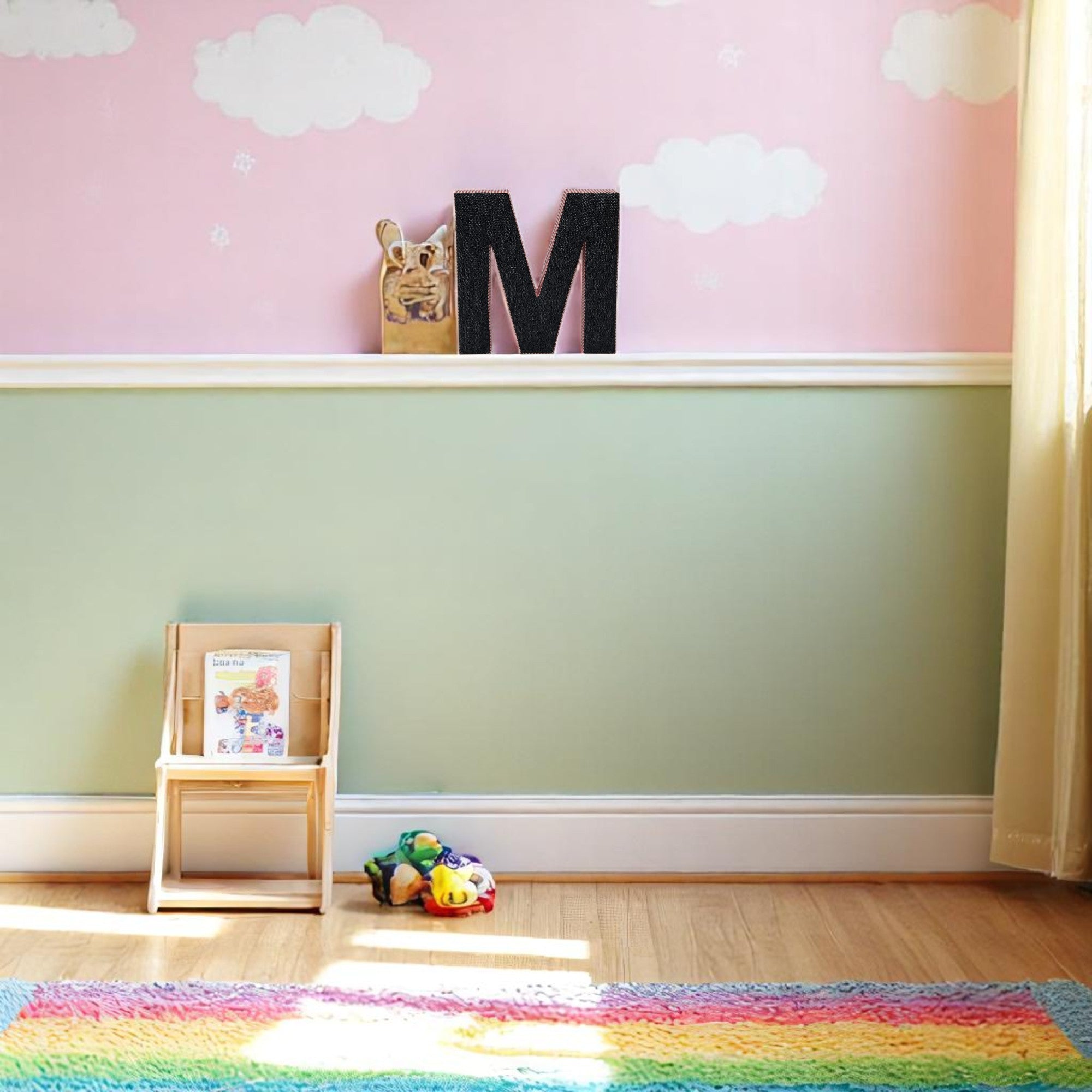 Wall Hanging Alphabet Letter "M"