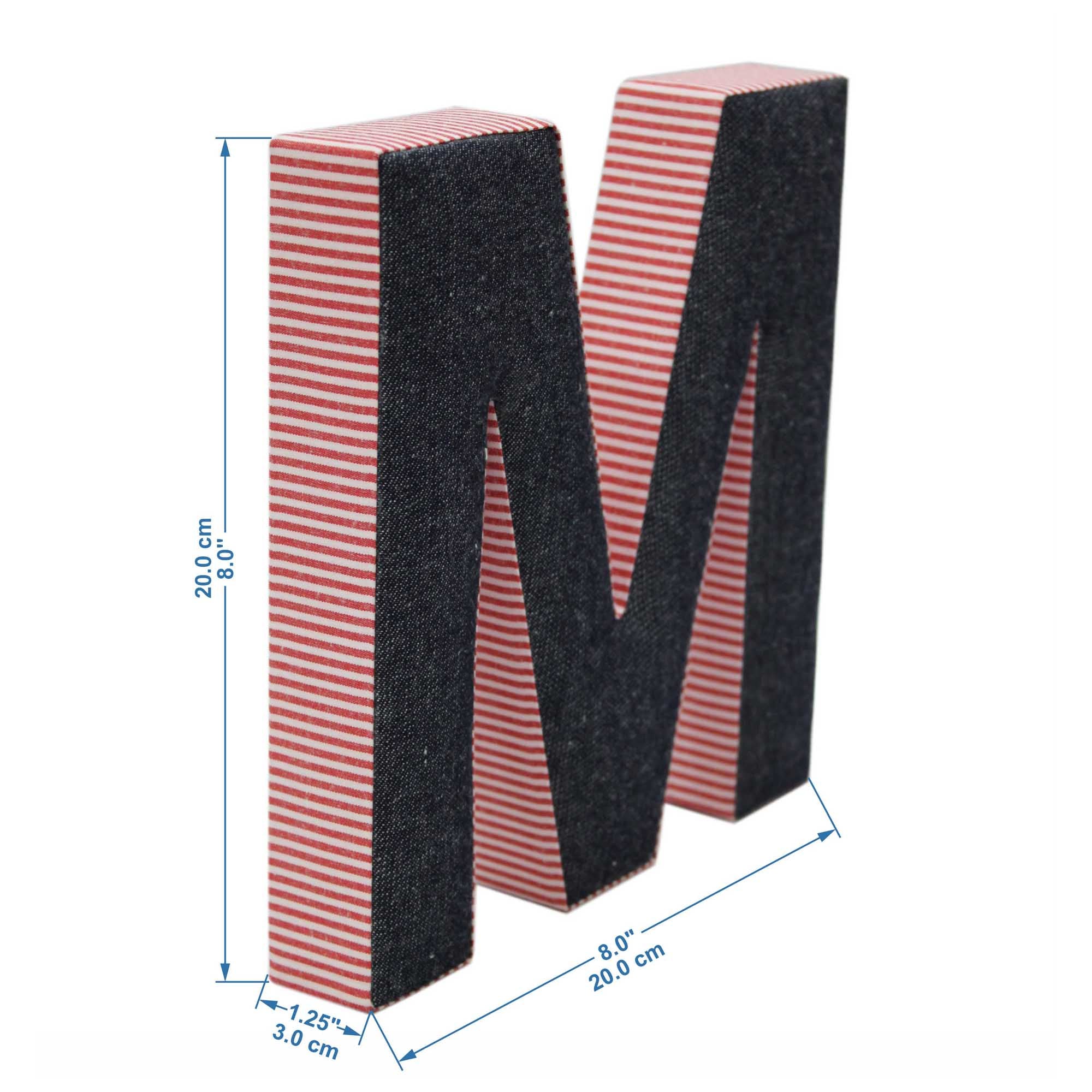 Wall Hanging Alphabet Letter "M"