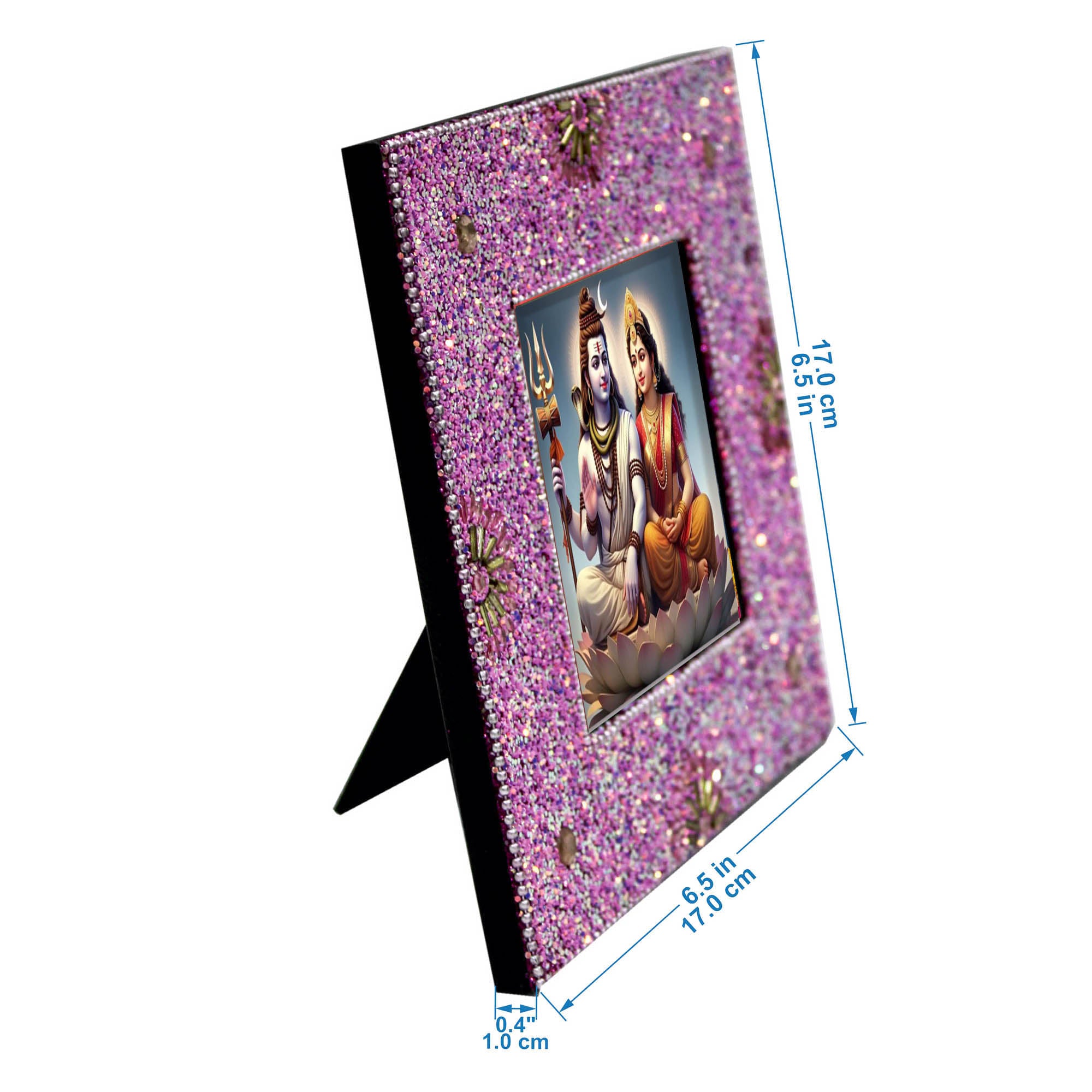  Handcrafted Lord Shiva & Parvati JI Photo Frame-TH-5696 