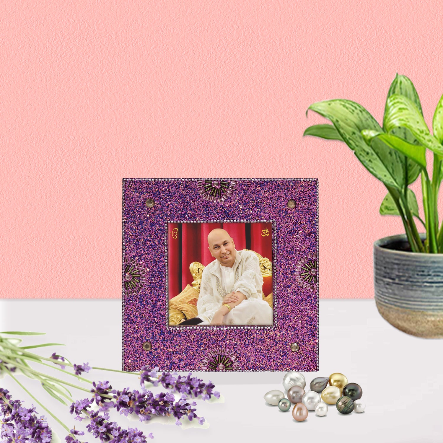  Handcrafted Guruji Photo Frame TH-1075 