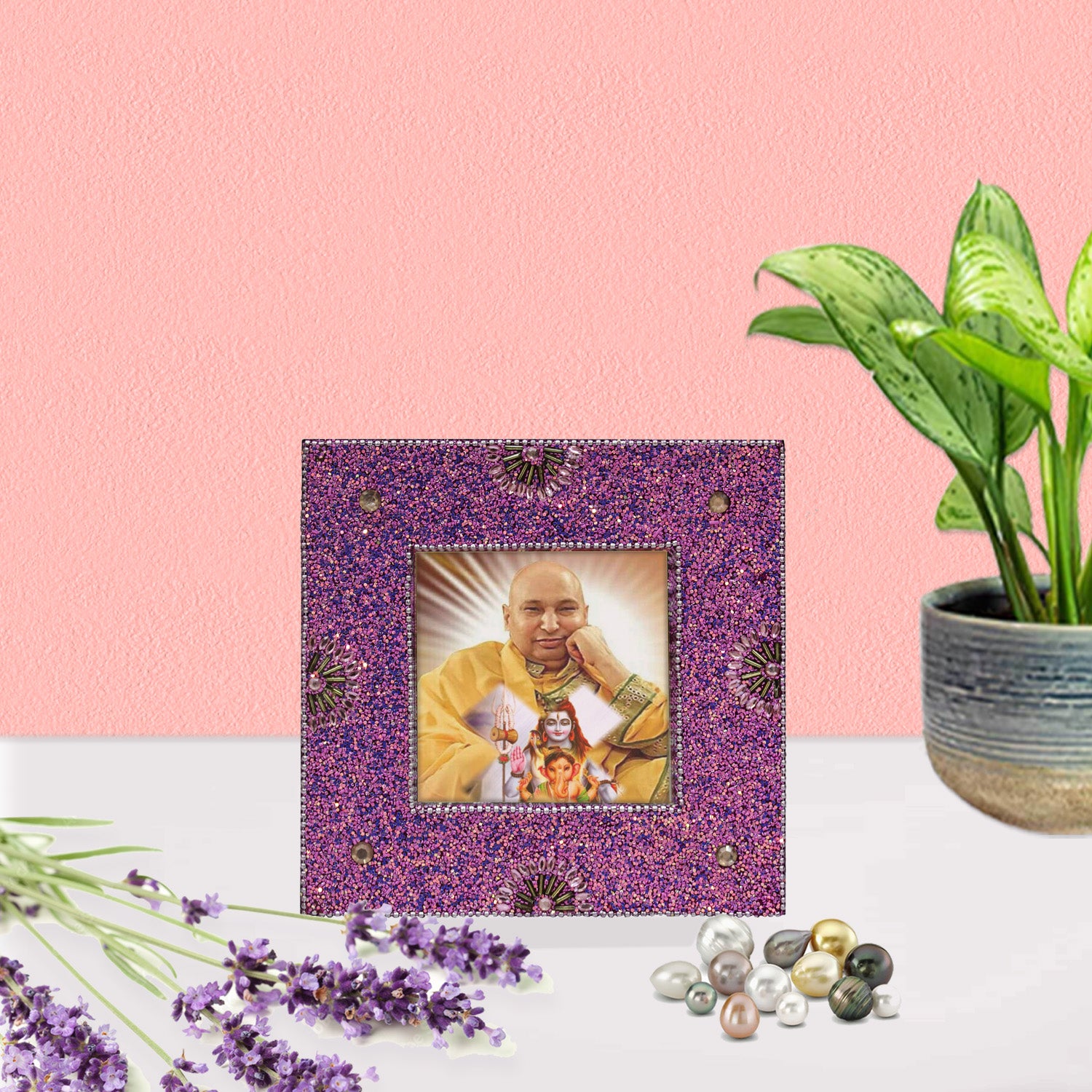  Handcrafted Guruji Photo Frame TH-1077 
