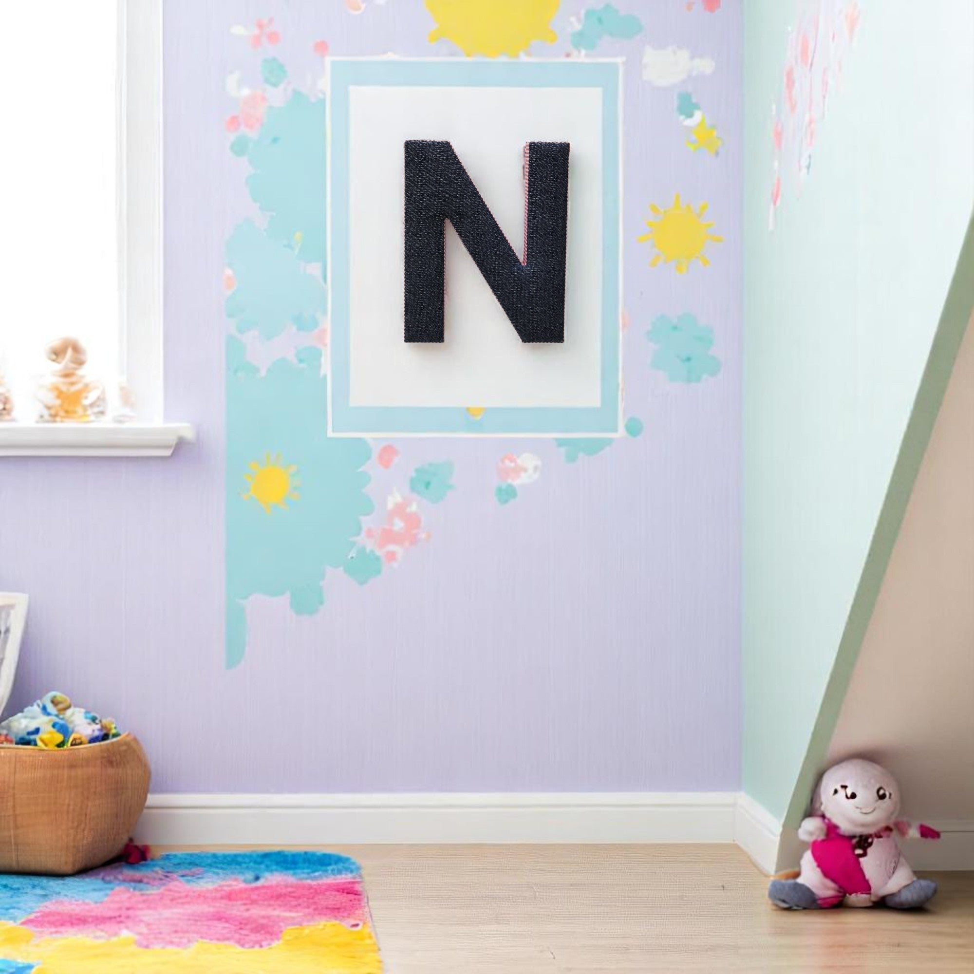 Wall Hanging Alphabet Letter "N"