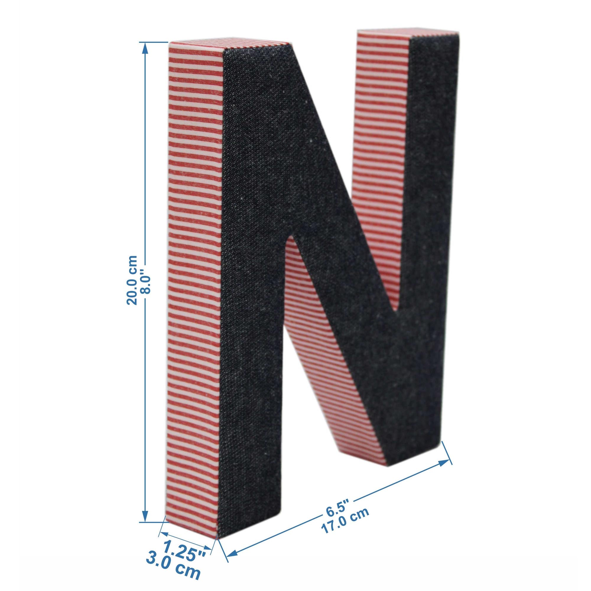 Wall Hanging Alphabet Letter "N"