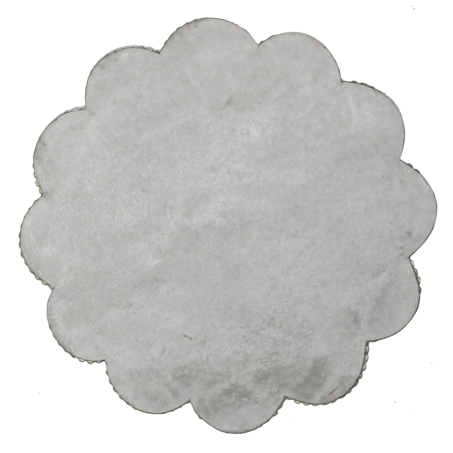 Silver Beaded Placemats for Dining Set of Two