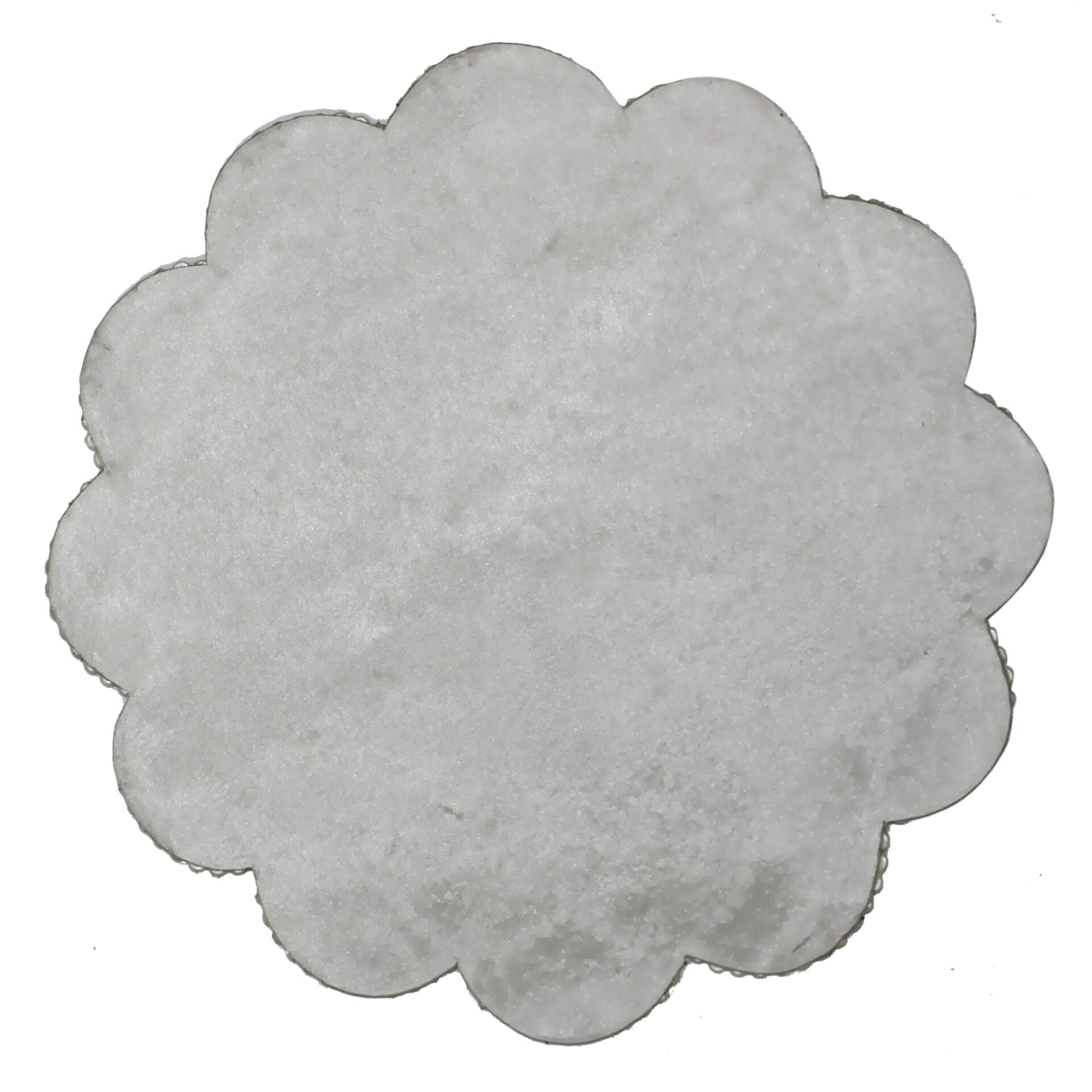 Silver Color Beaded Placemats for Dining Set of Two