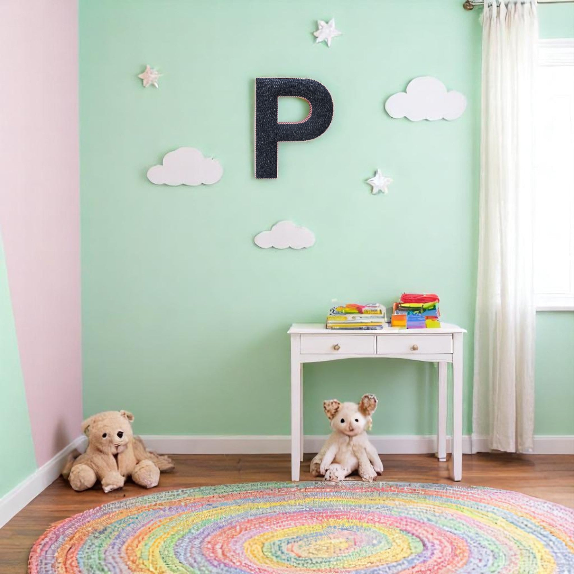 Wall Hanging Alphabet Letter "P"