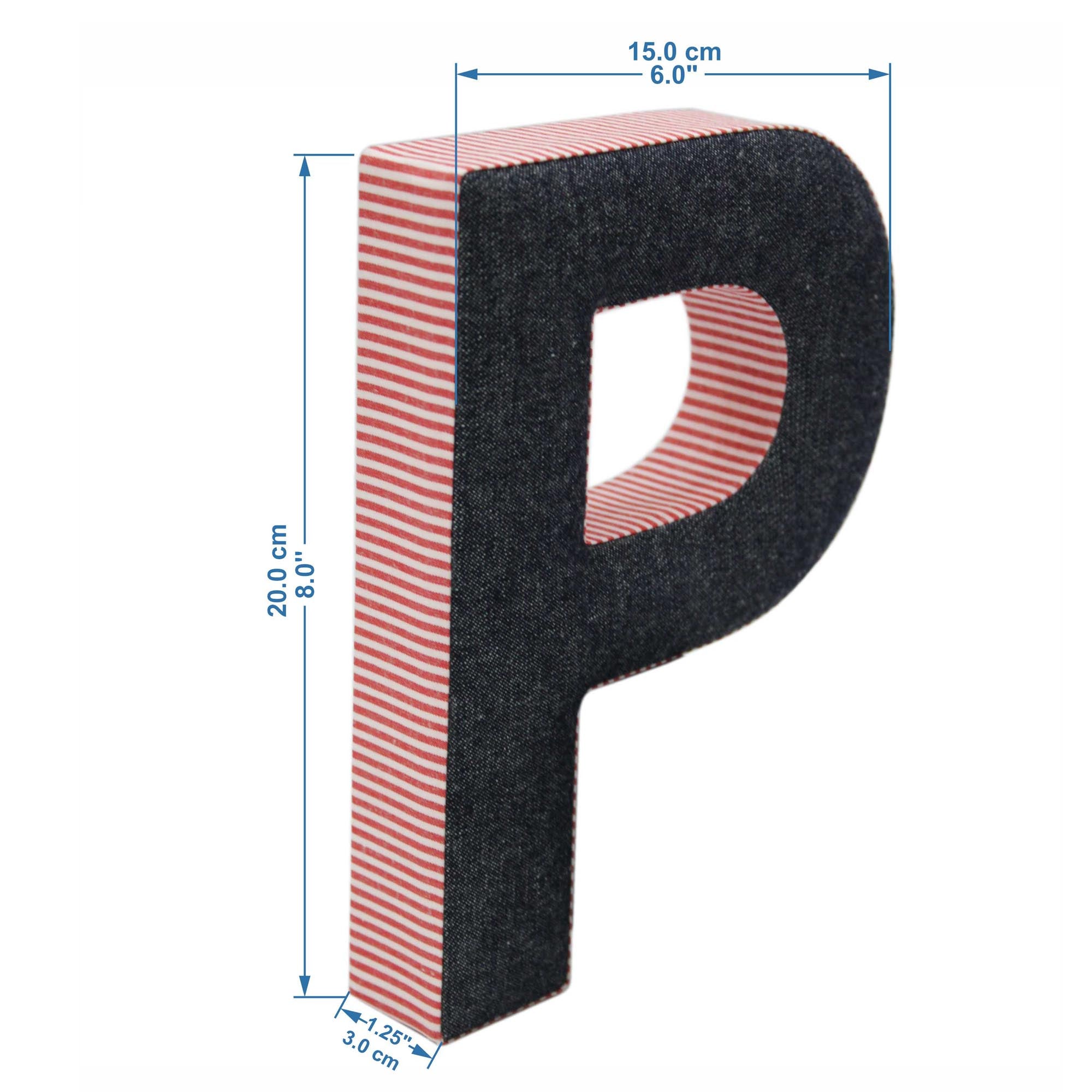 Wall Hanging Alphabet Letter "P"