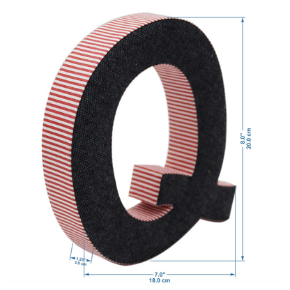Wall Hanging Alphabet Letter "Q"