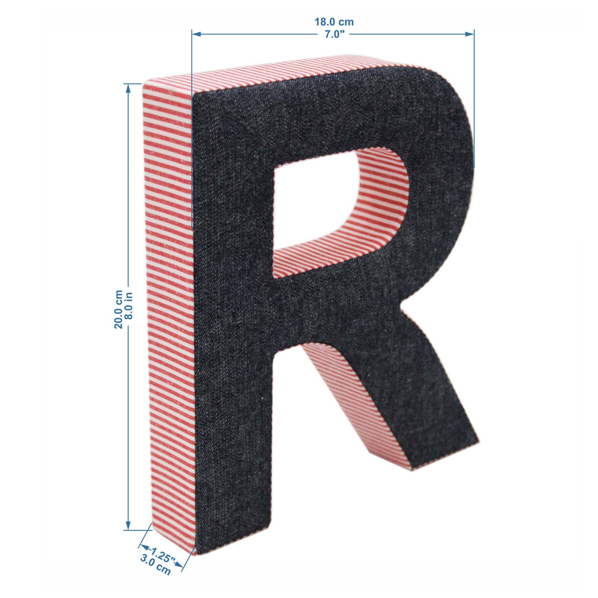 Wall Hanging Alphabet Letter "R"