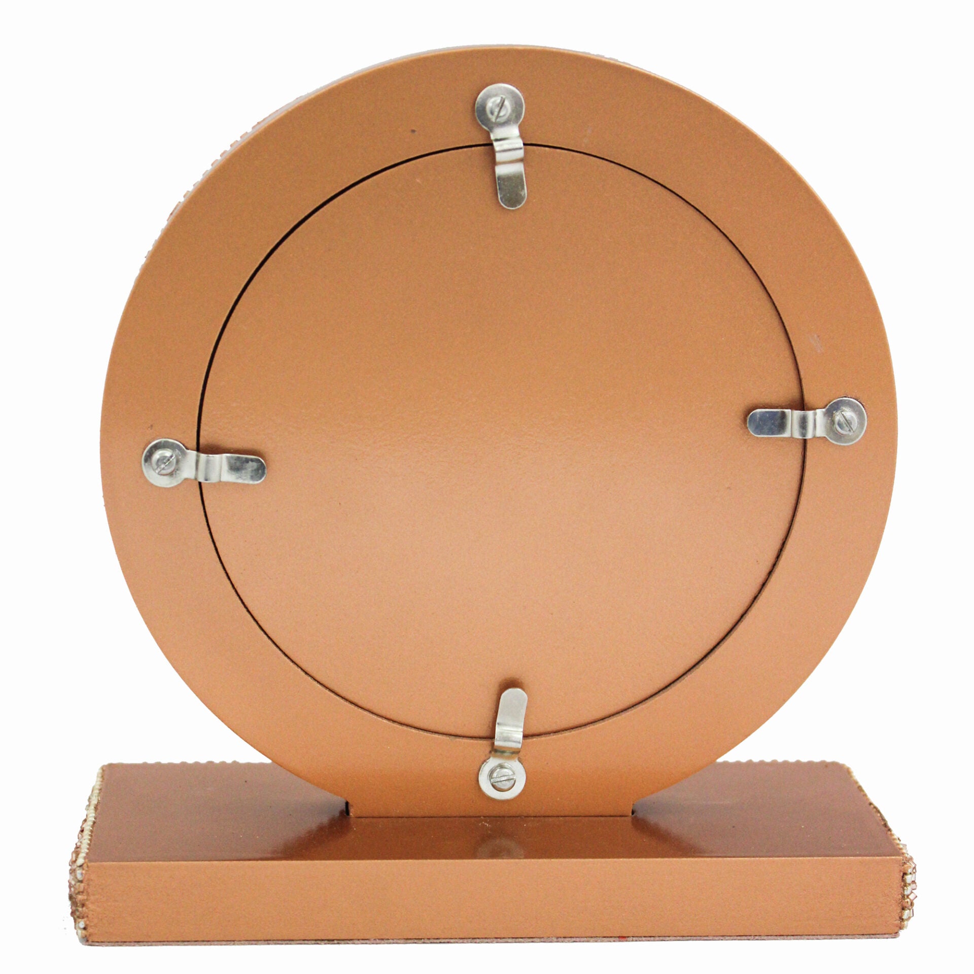 Beaded Guruji Swaroop Photo Frame for Blessings (Picture Size: 4.5 Inch Dia.)-TH-1121