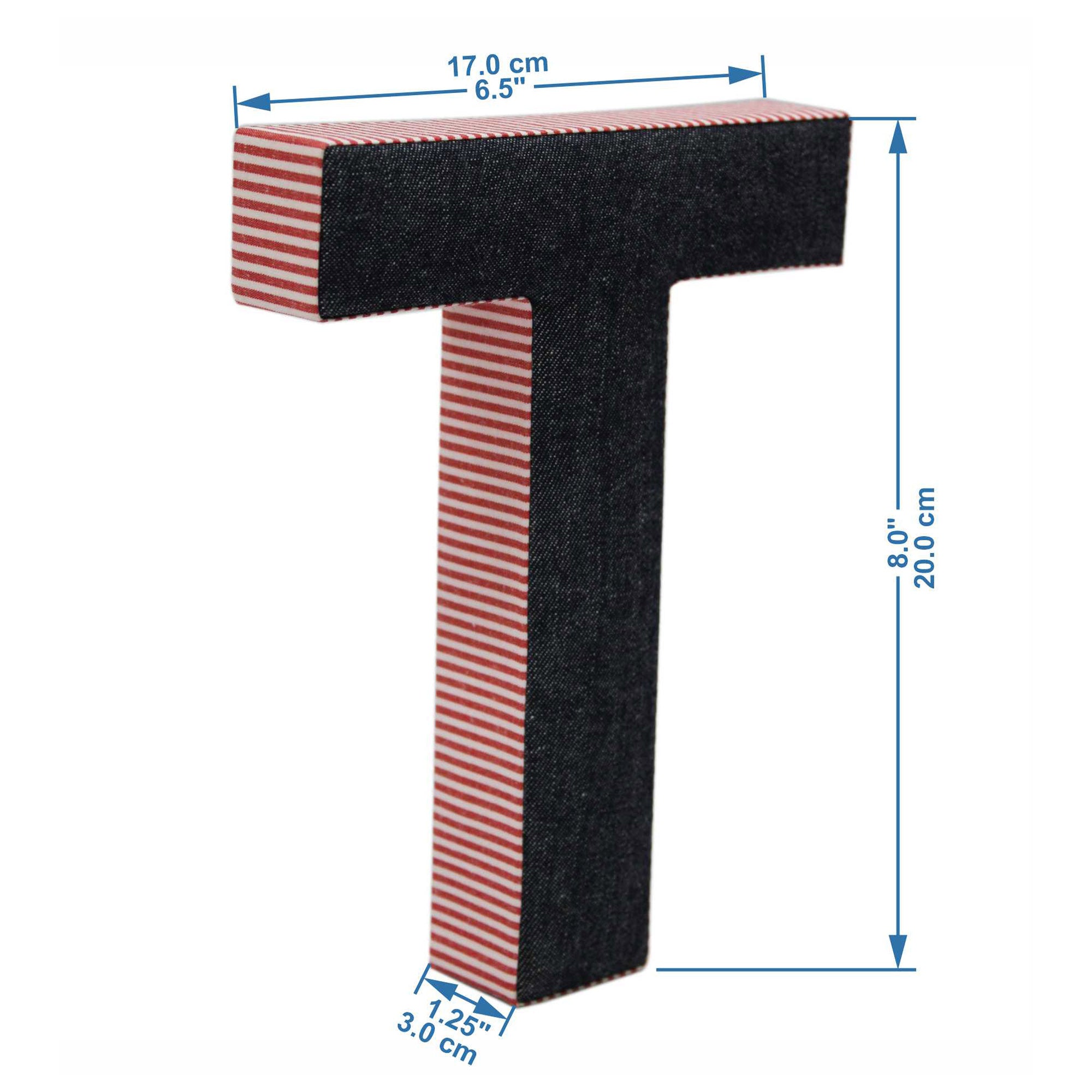 Wall Hanging Alphabet Letter "T"