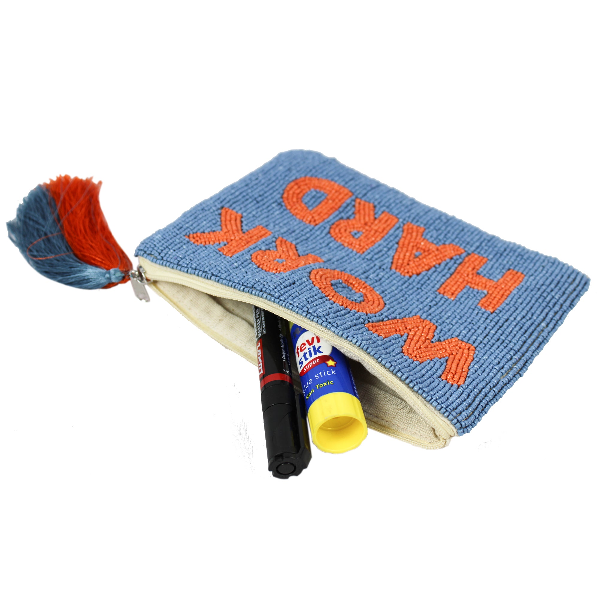 Hand Beaded Pouches For Kids Art Bag
