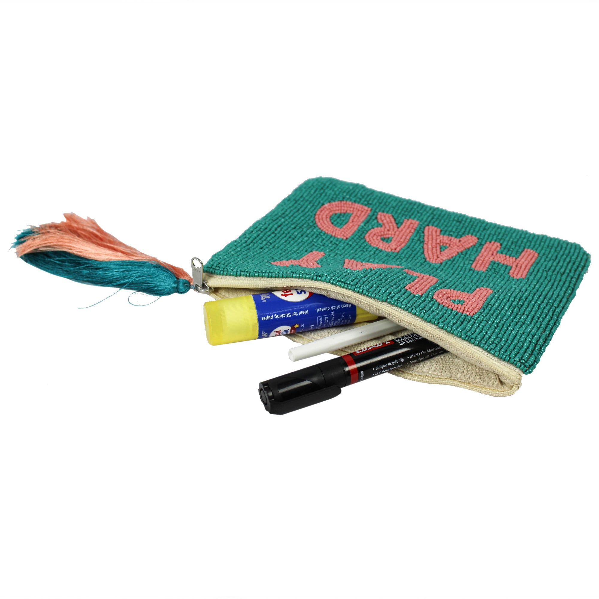 Hand Beaded Pouches For Kids Art Bag