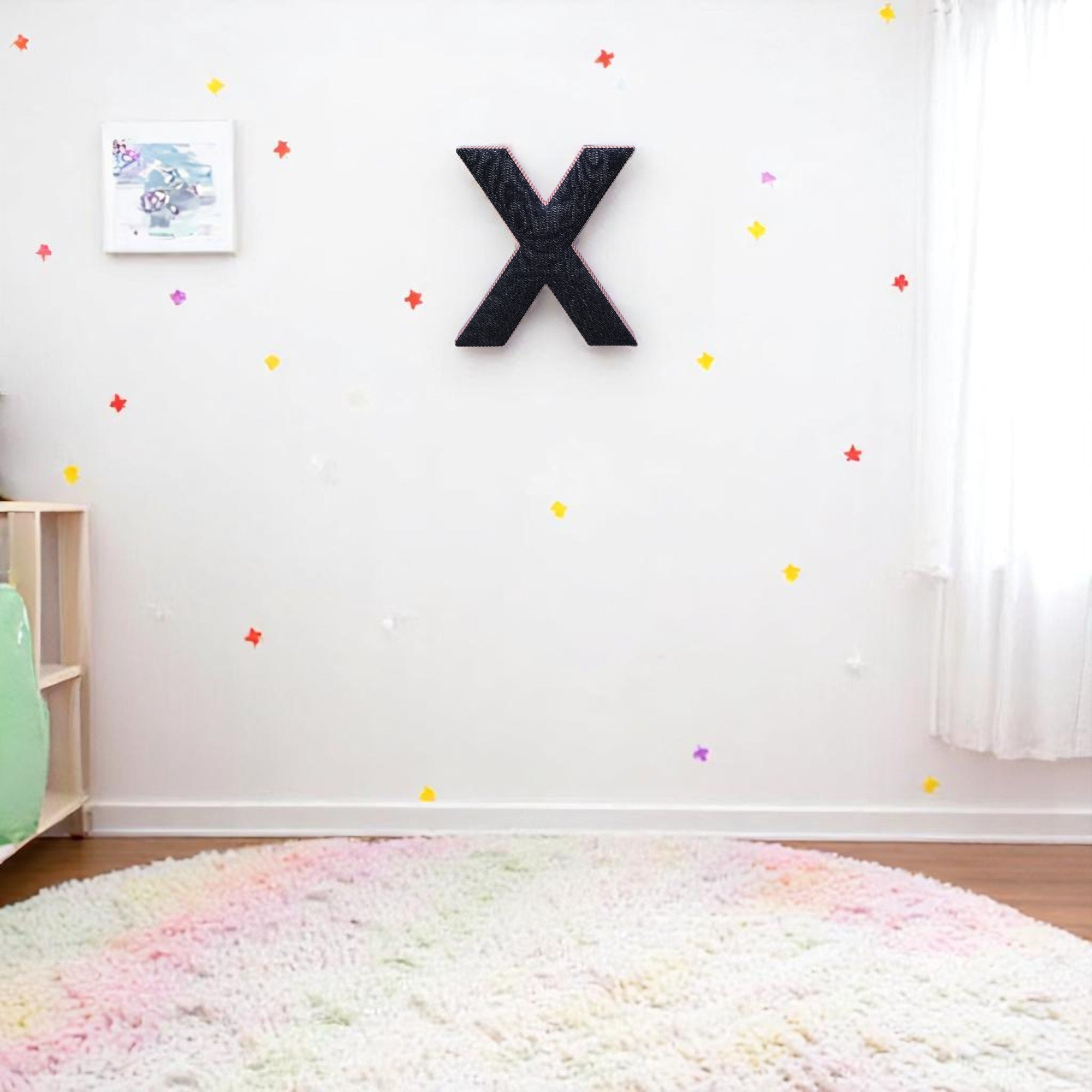 Wall Hanging Alphabet Letter "X"