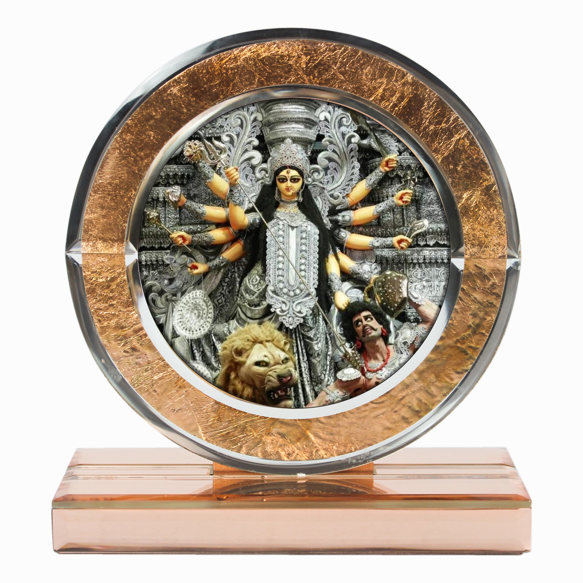 Mahishasur Mardini Durga Mata Photo Frame for Blessings