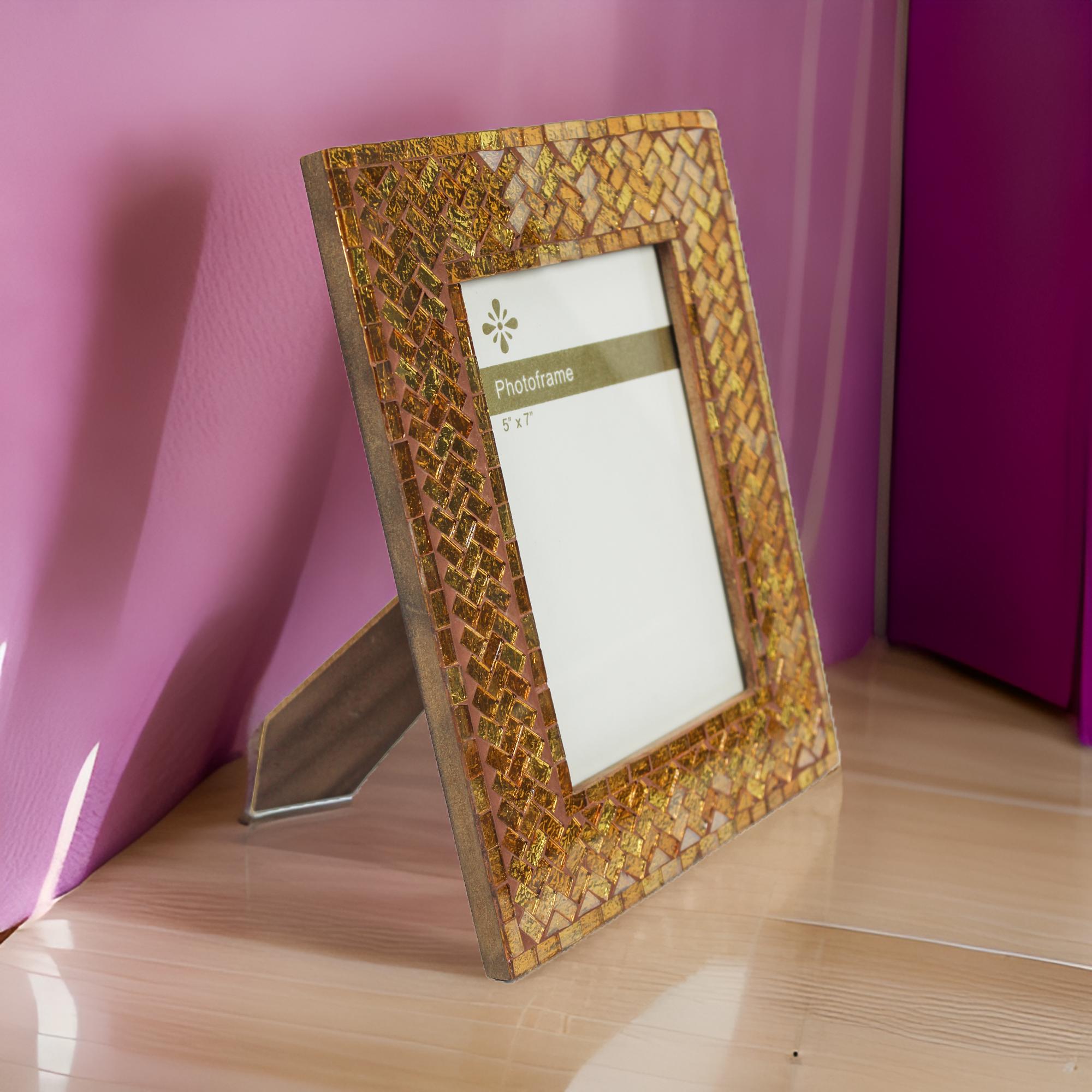Handcrafted Decorative 5X7 Mosaic Photo Frame