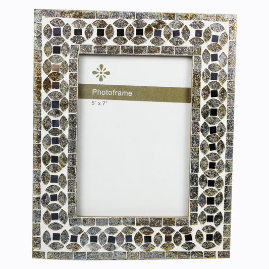 Silver & Gold Mosaic Picture Frame