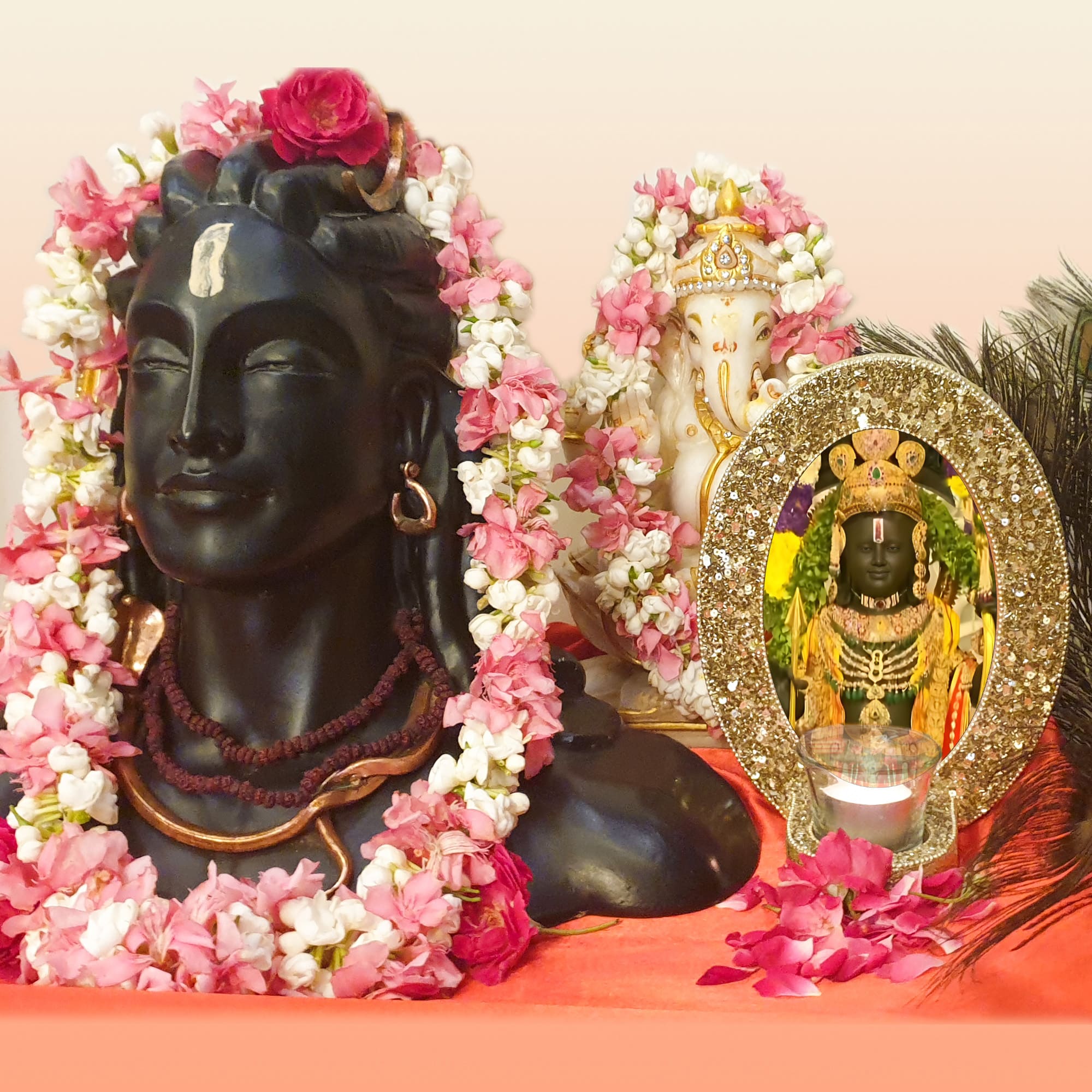 Lord Ram Picture Frame with Tealight for Blessings - TH-4658