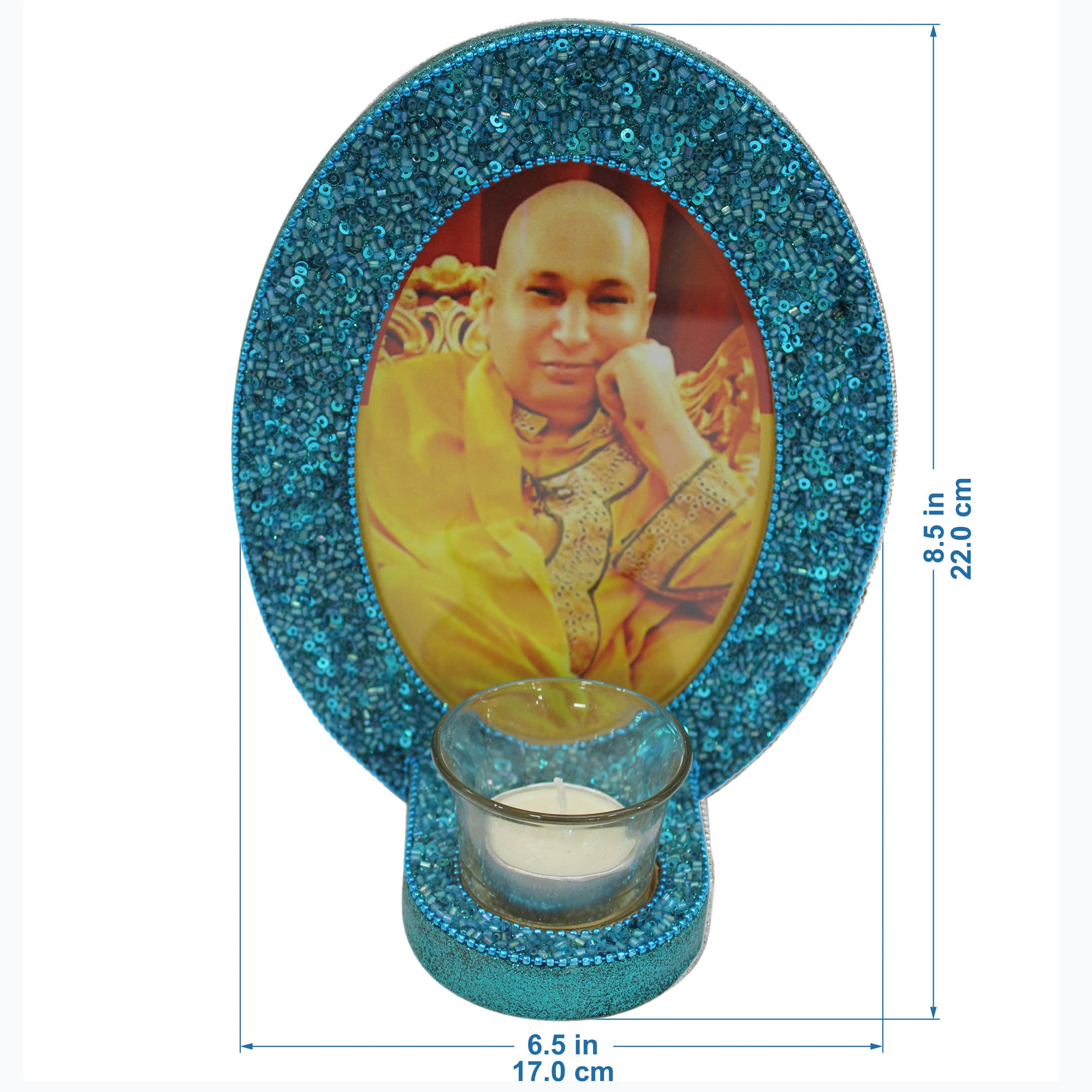 Decorative Guruji Blessings Photo Frame (5x7 Inches) - TH-154