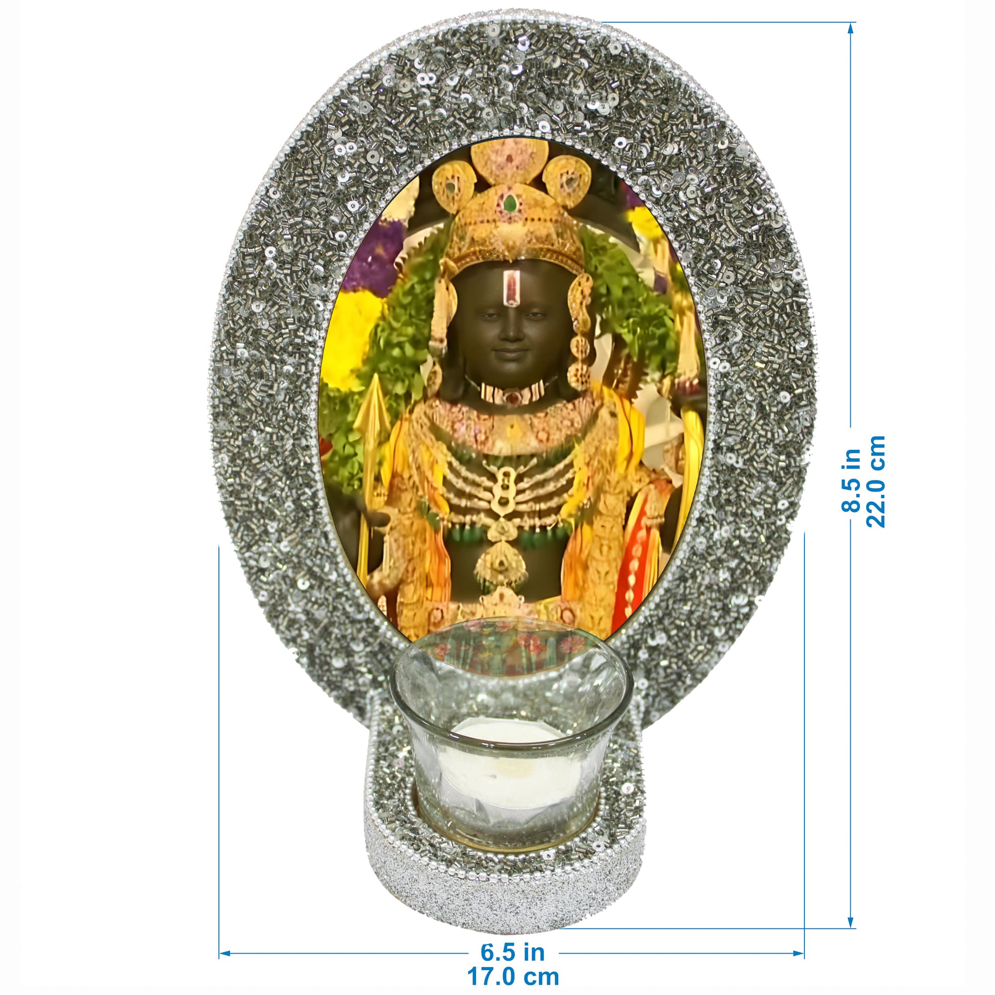 Lord Ram Picture Frame with Tealight for Blessings