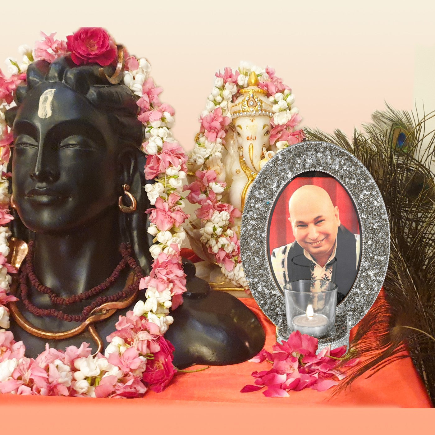Decorative Guruji Blessings Photo Frame (5x7 Inches)-TH-155