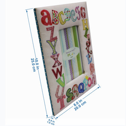 Multicolored Alphabets Photo Frame