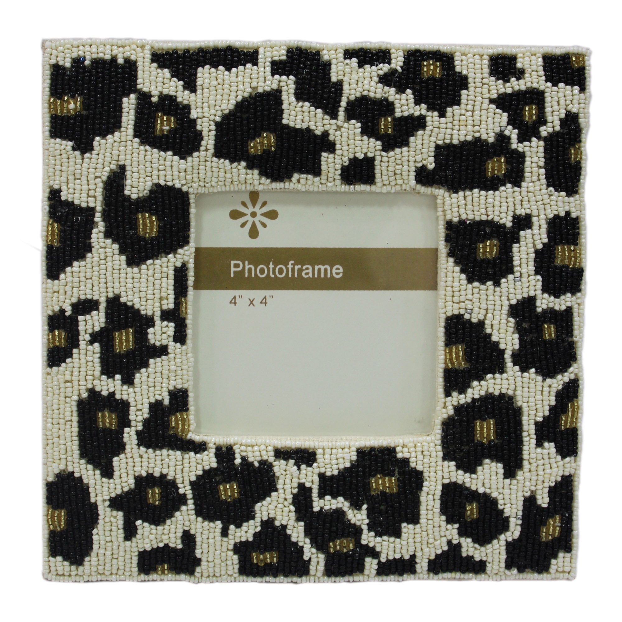 Beaded Decorative 4X4 Picture Frame