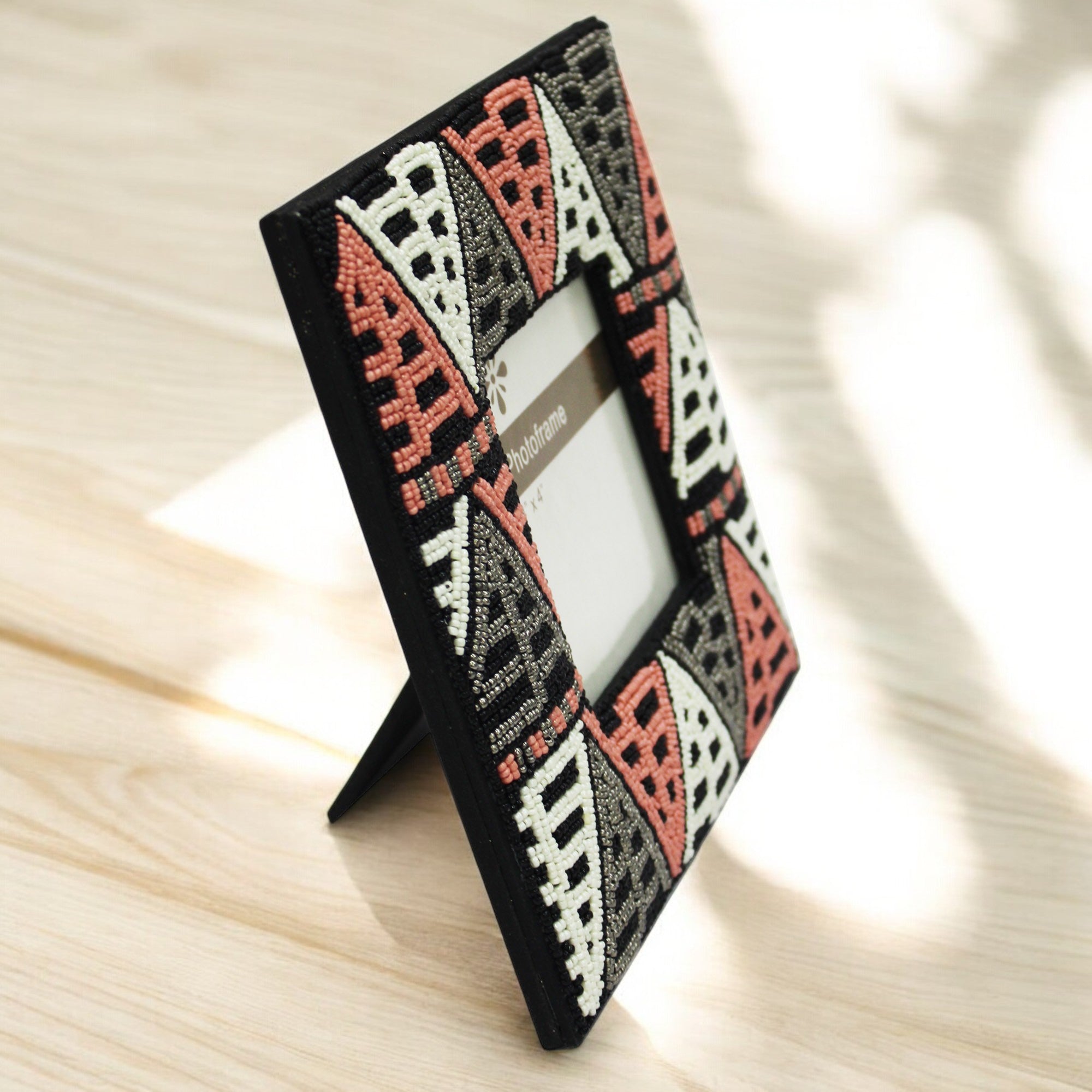 Beaded Decorative 4X4 Photo Frame for Home Decor