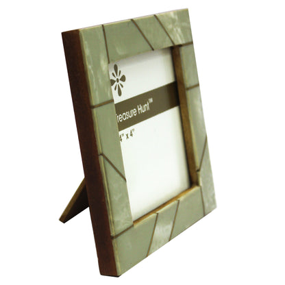 Square Shaped Bone Photo / Picture Frame (Picture Size: 4 x 4 Inches)-TH-169