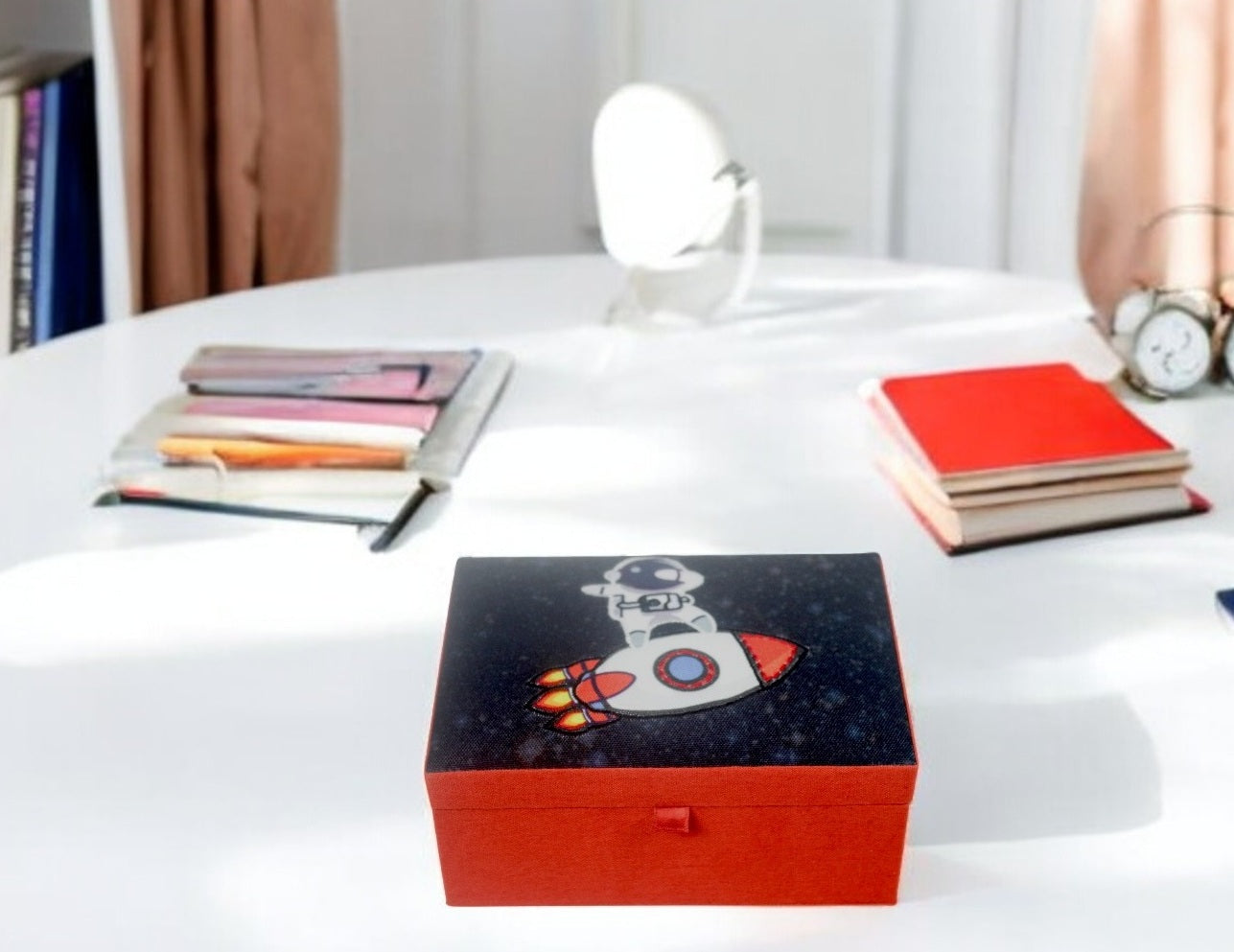 Astronaut Design Storage Box for Kids (Size-5x7x3 Inch)