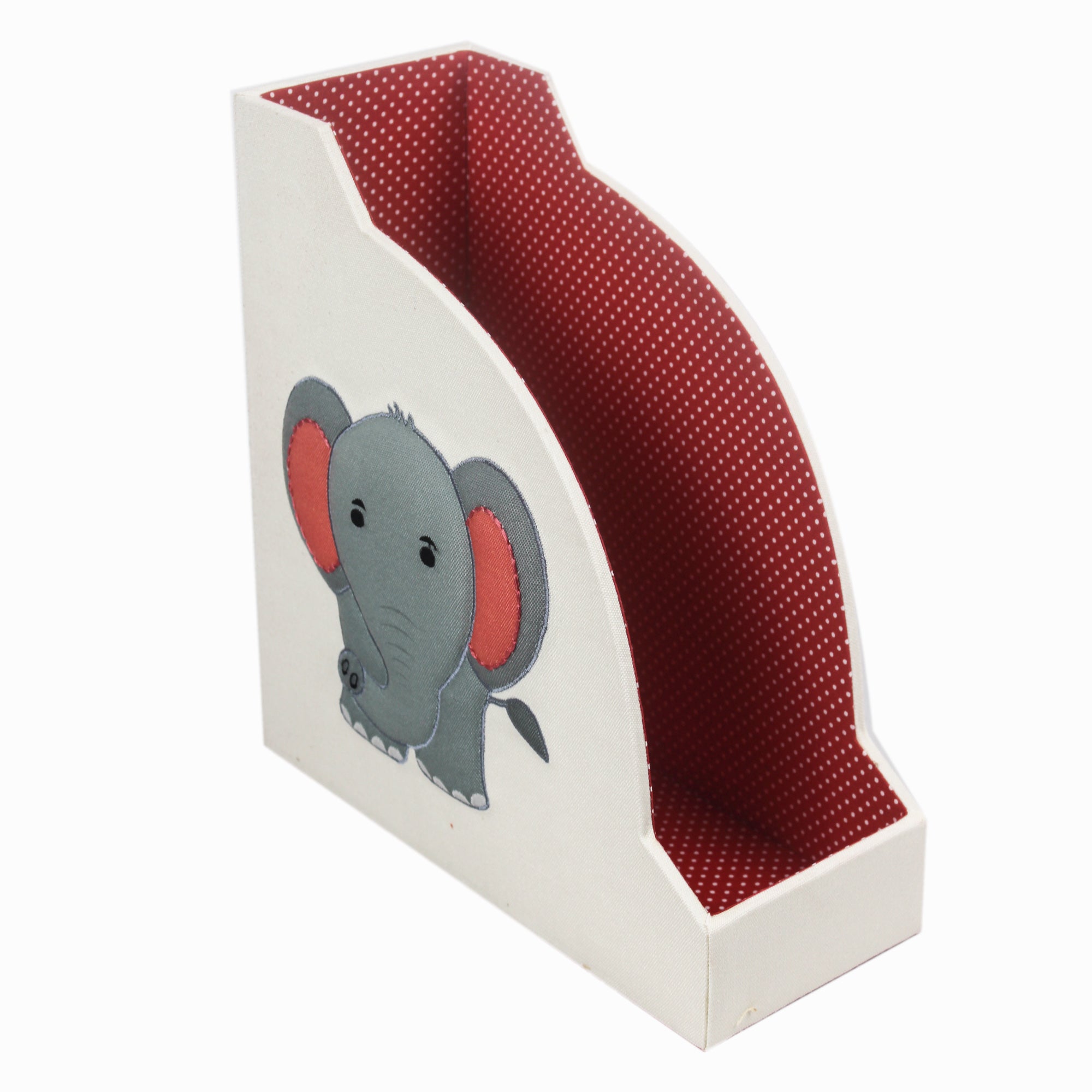 Elephant Design Magazine Holder & Stationery Organizer (Set of 2)