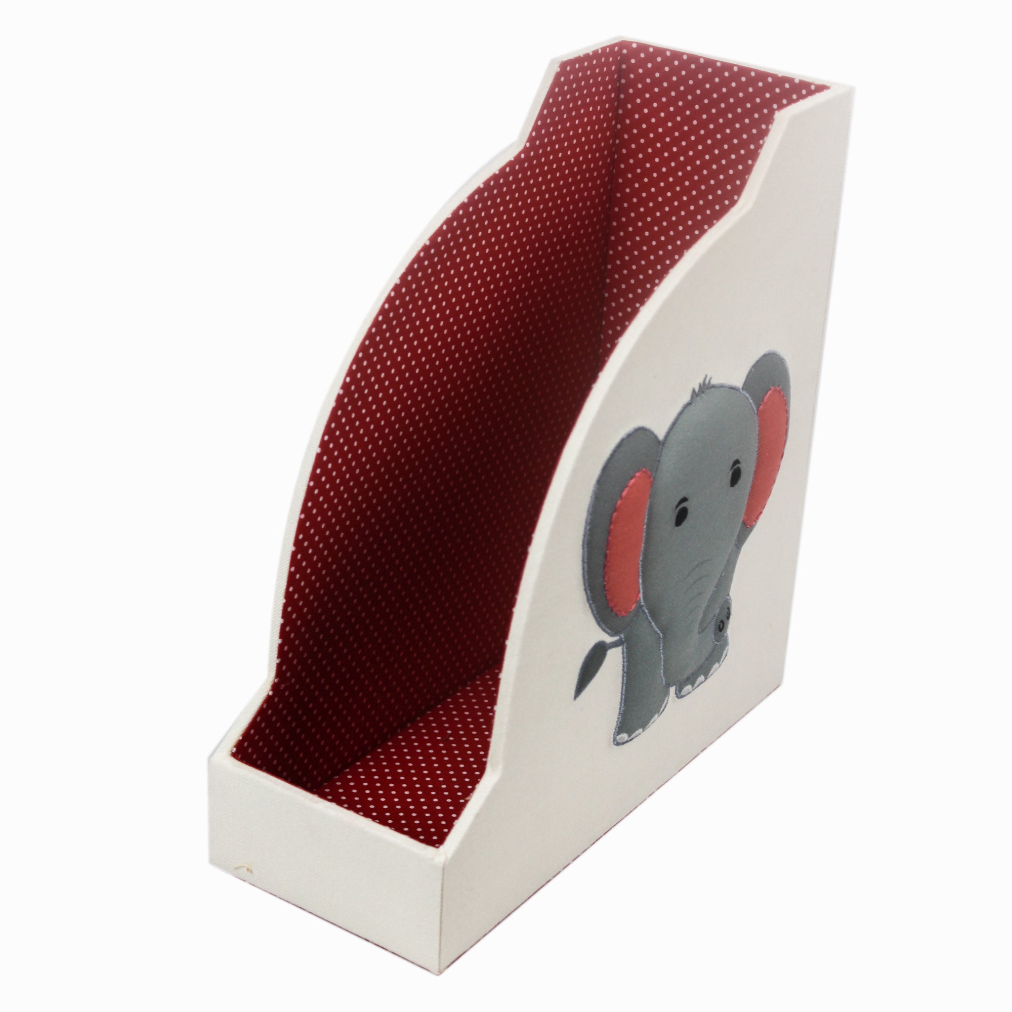 Elephant Design Magazine Holder & Stationery Organizer (Set of 2)